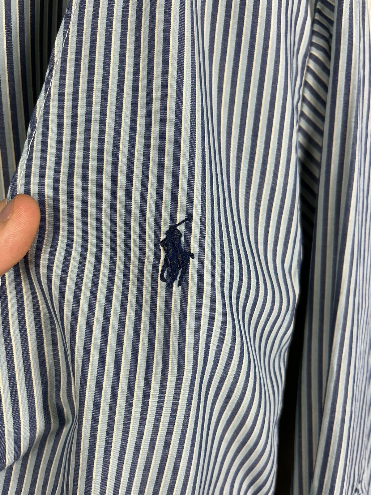 Polo Ralph Lauren × Vintage Vintage 90s Polo Ralph Lauren Alcott striped blouse shirt Size XS / US 0-2 / IT 36-38 - 7 Thumbnail