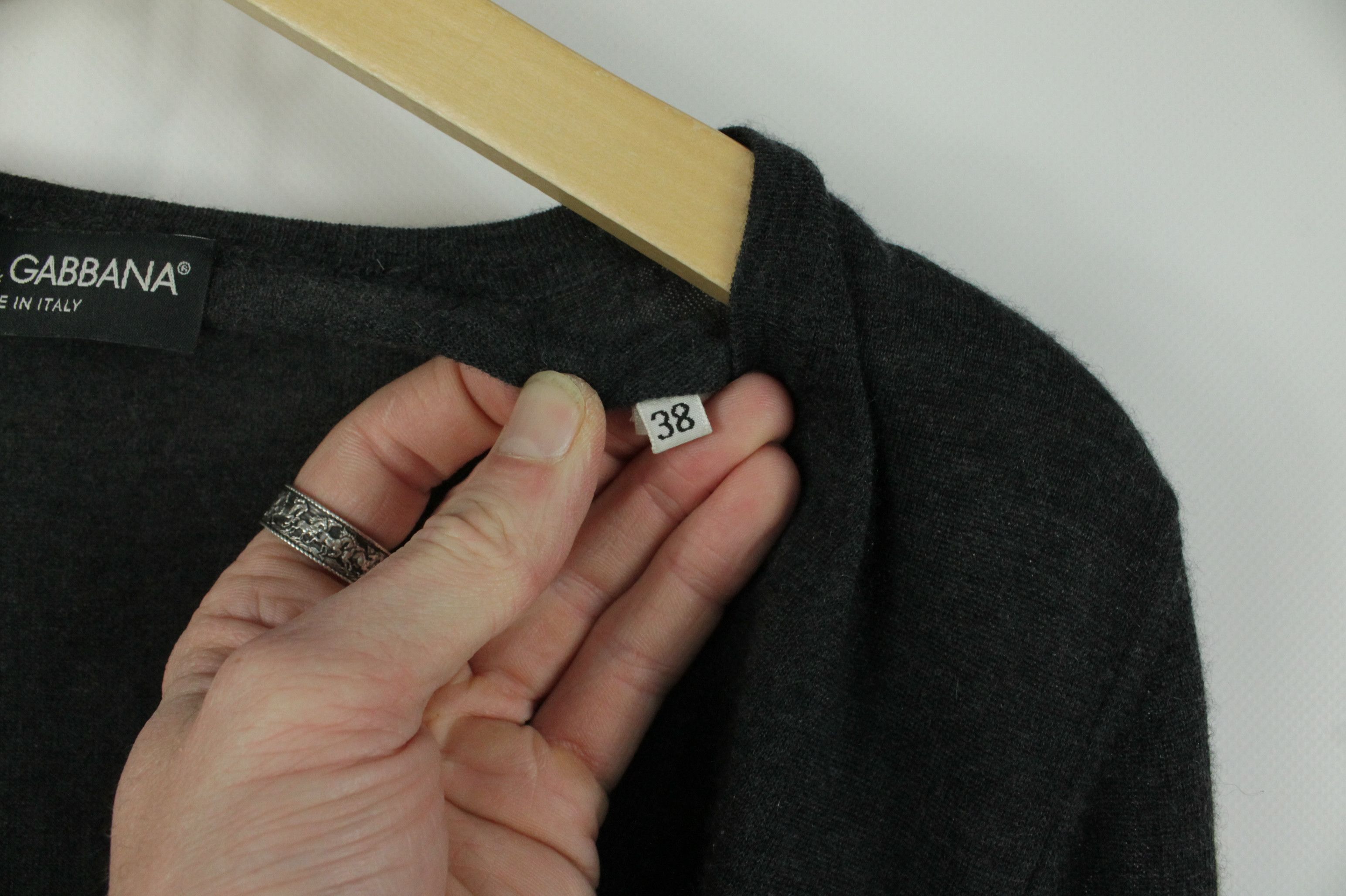 Dolce & Gabbana Dolce & Gabbana Light Gray Cashmere Cardigan Sweater Women's Size XS / US 0-2 / IT 36-38 - 9 Thumbnail