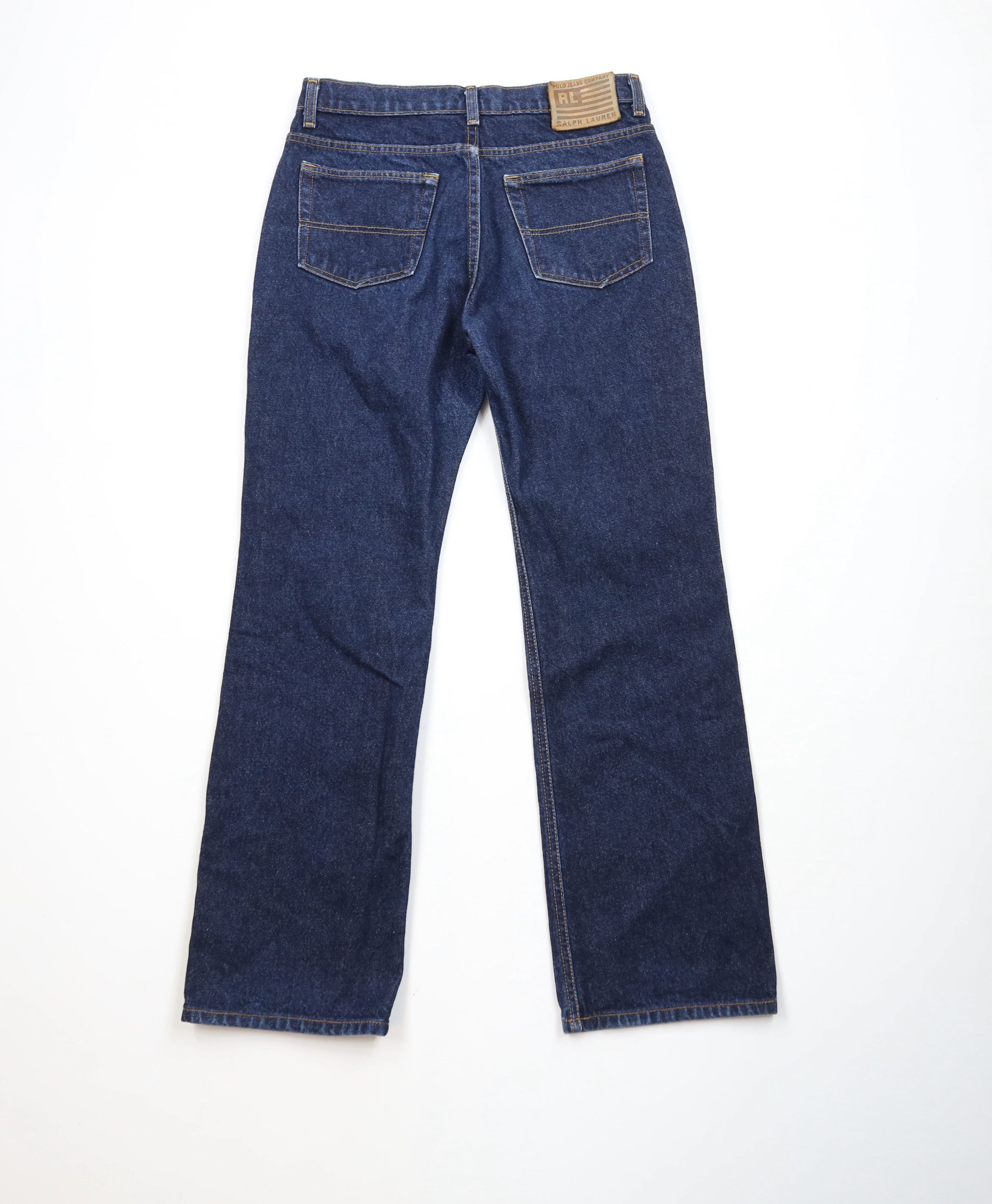 Ralph Lauren Vintage 90s Ralph Lauren Spell Out Bootcut Denim Jeans Blue Size 28" / US 6 / IT 42 - 11 Thumbnail