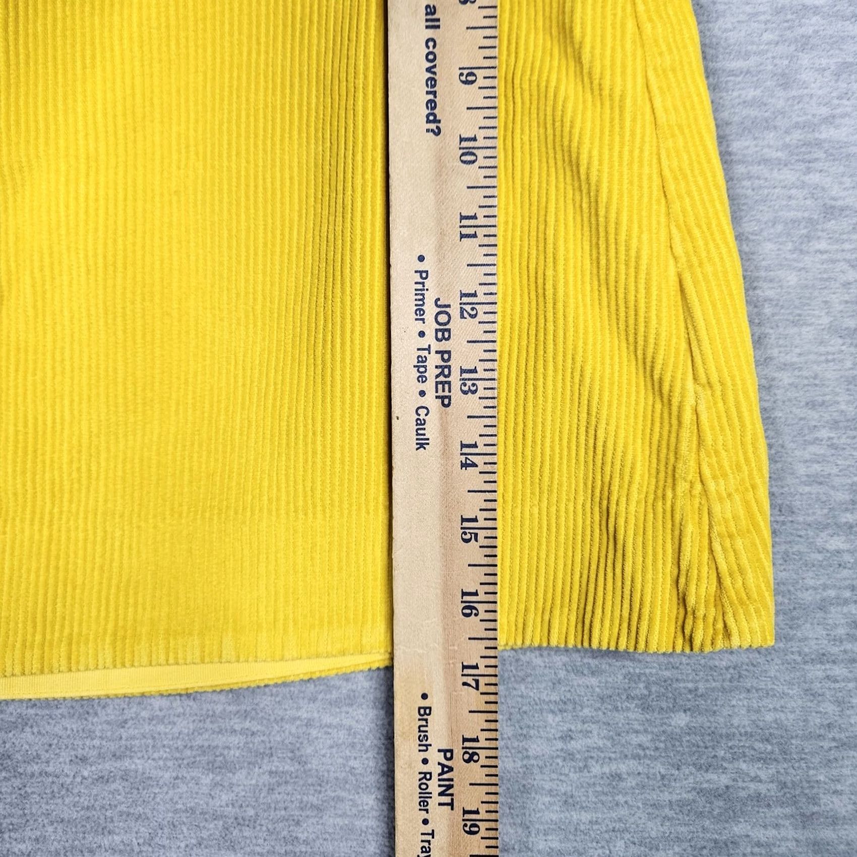 Cos Cos Women's Corduroy Mini Casual Zip Up Skirt Yellow Size 14 Size 36" / US 14 / IT 50 - 4 Thumbnail
