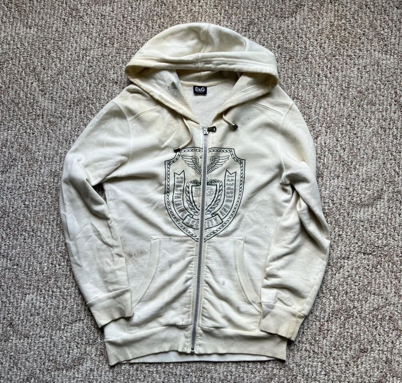 Dolce & Gabbana Dolce Gabbana Paint Splatter Zip Hoodie | Grailed