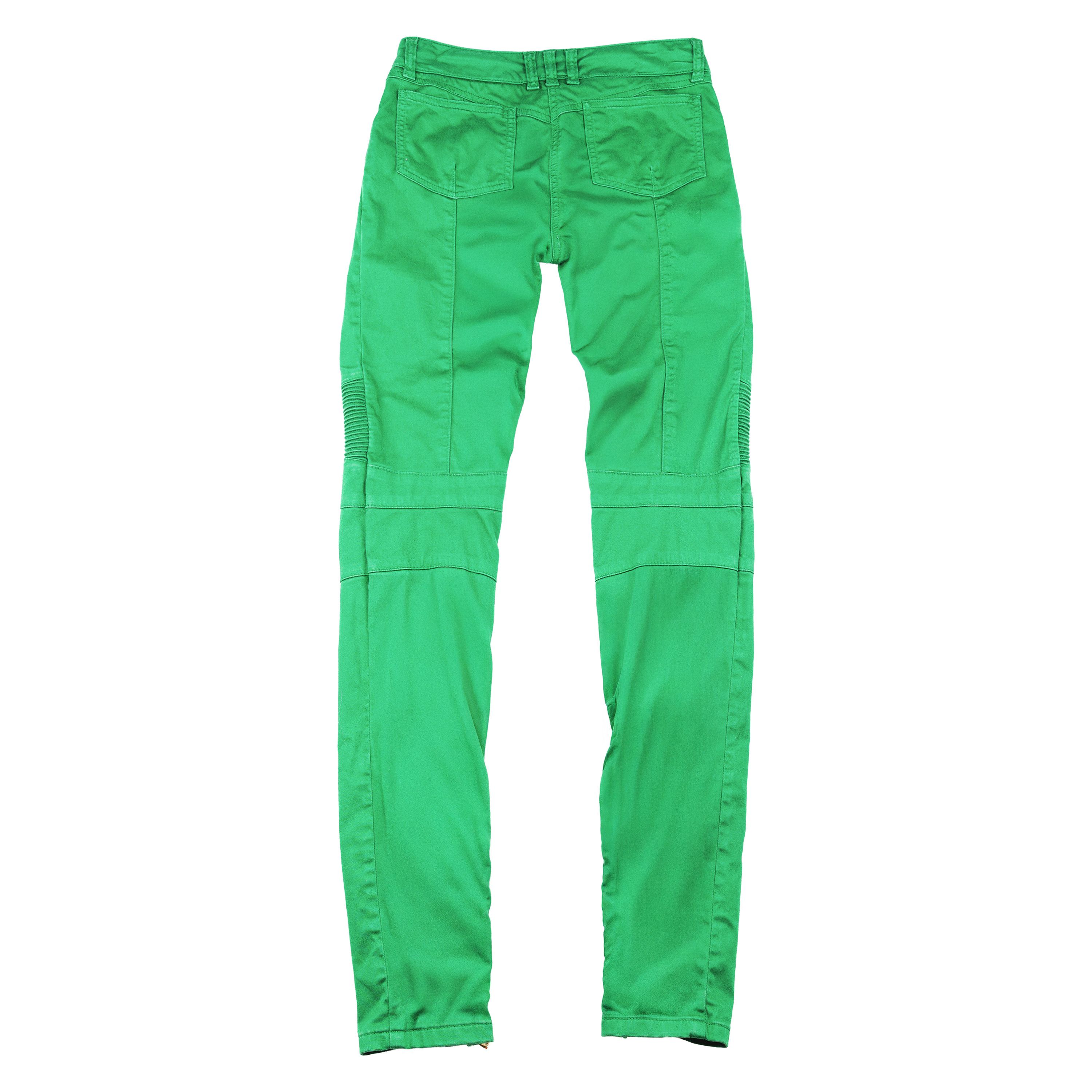 Balmain Balmain Paris Vivid Green Biker Skinny Jeans Size 25" / US 0 / IT 36 - 5 Thumbnail