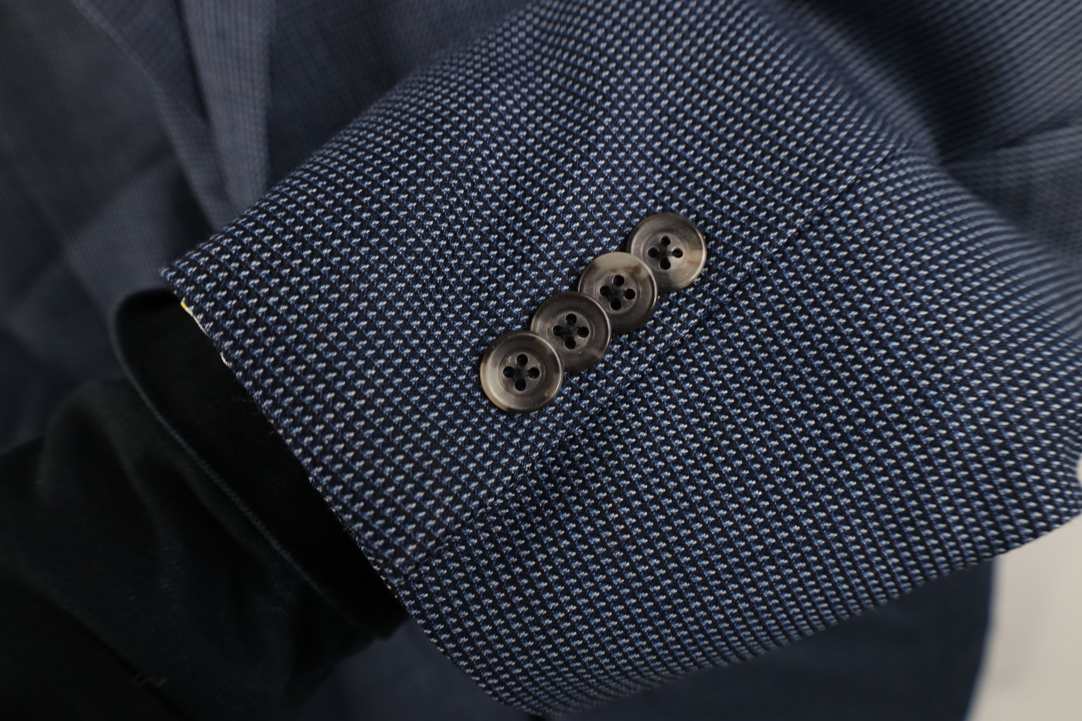 Daniel Cremieux Ing Loro Piana Wool Button Suit Coat Blazer Jacket Blue Size US XL / EU 56 / 4 - 7 Thumbnail