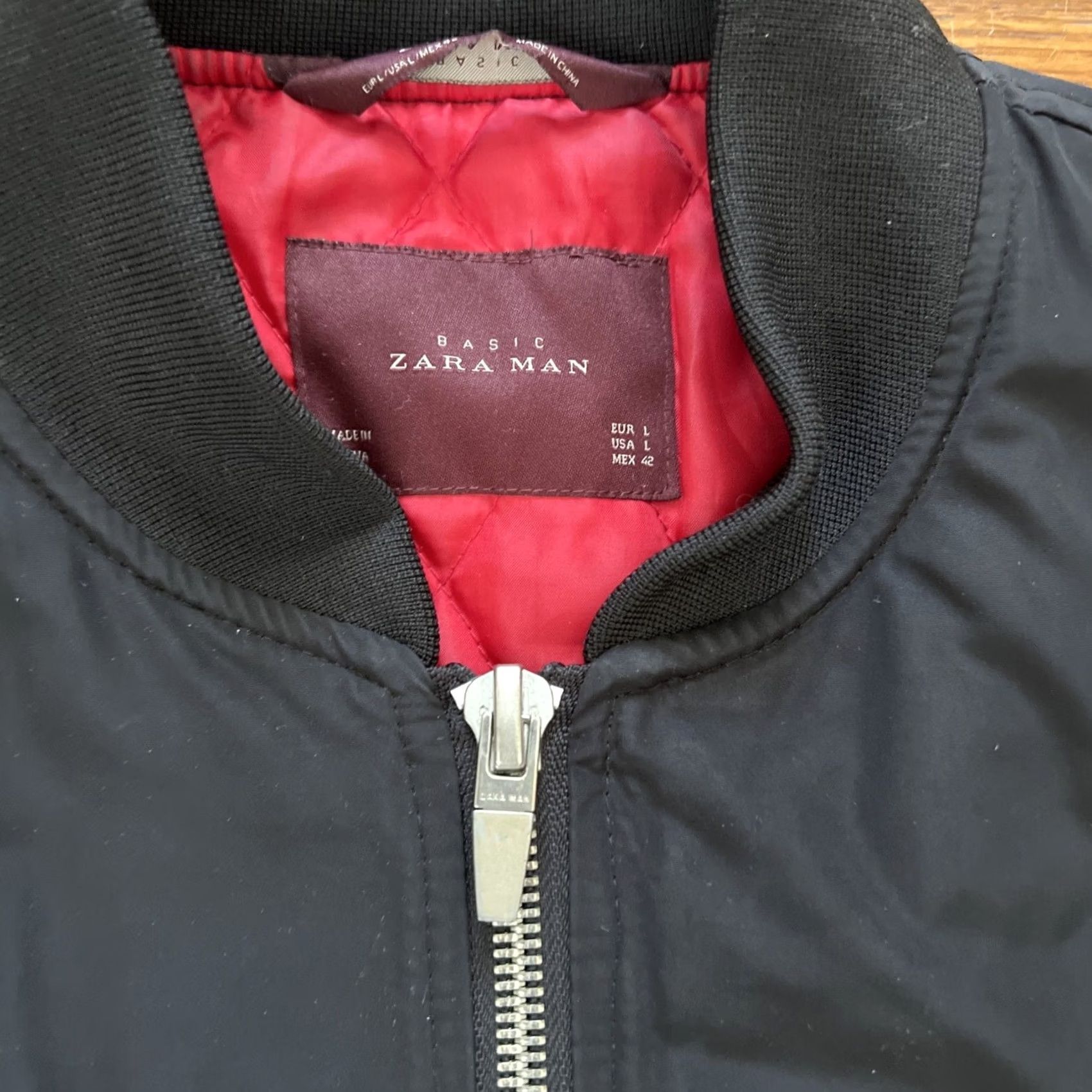 Zara ZARA Bomber Jacket Size L Unisex Adults Black Polyester Regular Jacket Size L / US 10 / IT 46 - 4 Thumbnail