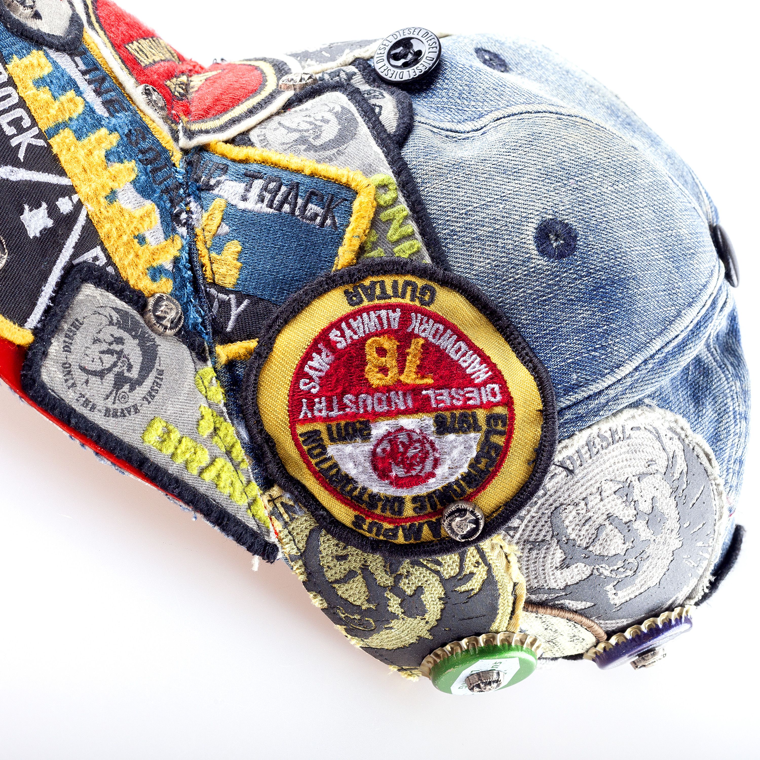 Diesel × Diesel Black Gold DIESEL TRIBUTE x Nicola Formichetti Patches Denim Snapback Size ONE SIZE - 5 Thumbnail