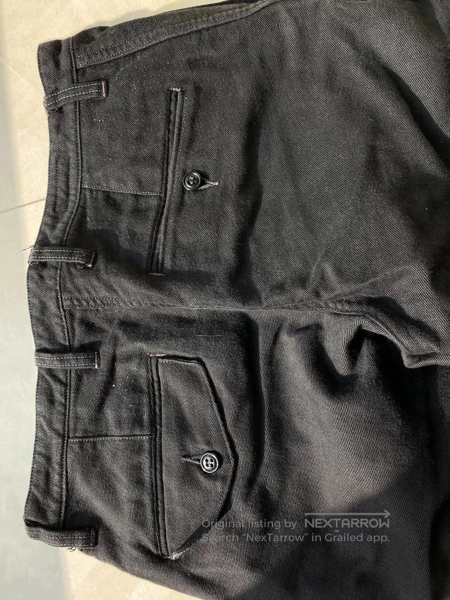 Freewheelers bootleggers dylan black pants with skull design. Size US 38 / EU 54 - 3 Thumbnail