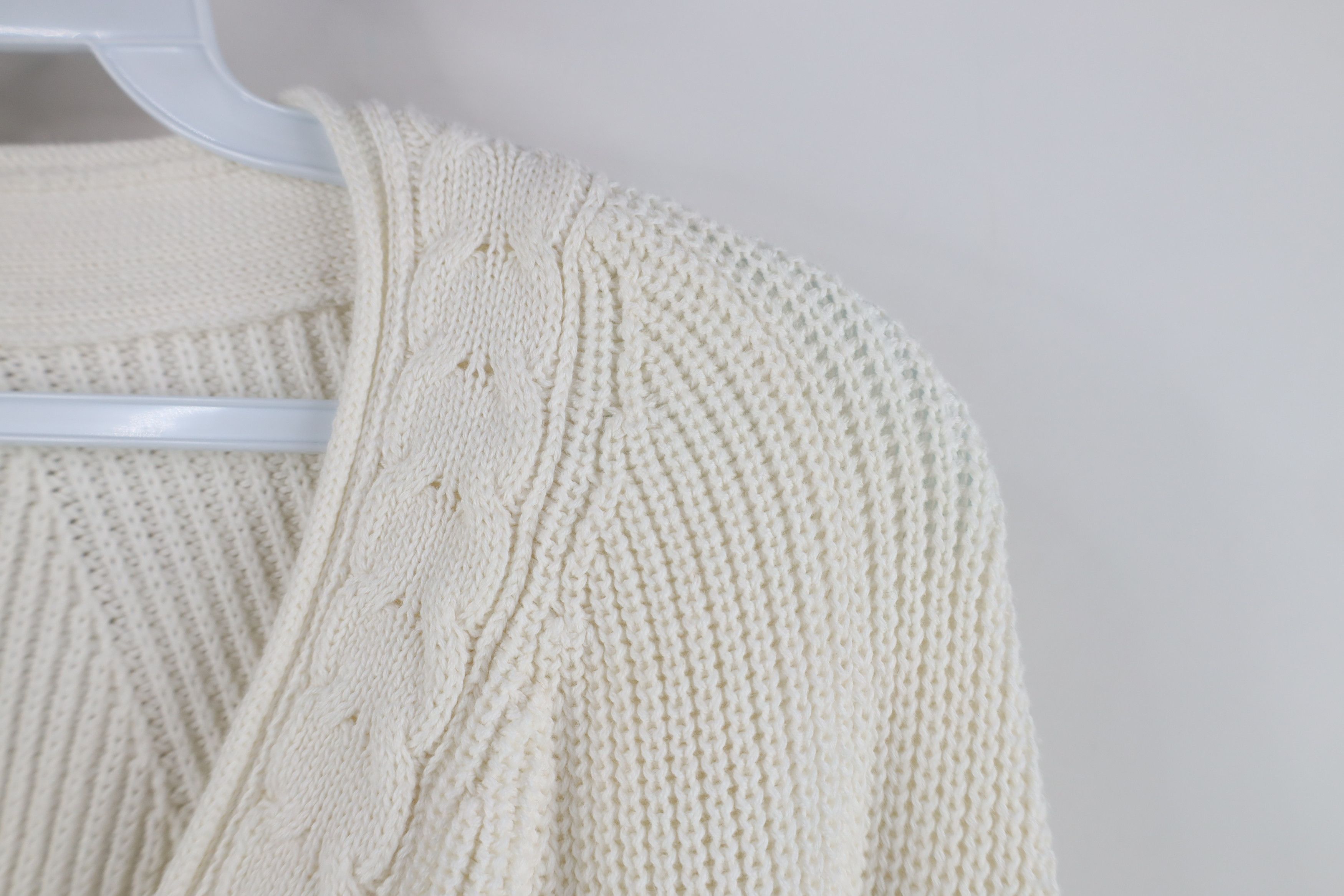 Nautica Vintage 90s Nautica Sailing Chunky Ribbed Knit Sweater White Size US M / EU 48-50 / 2 - 8 Thumbnail