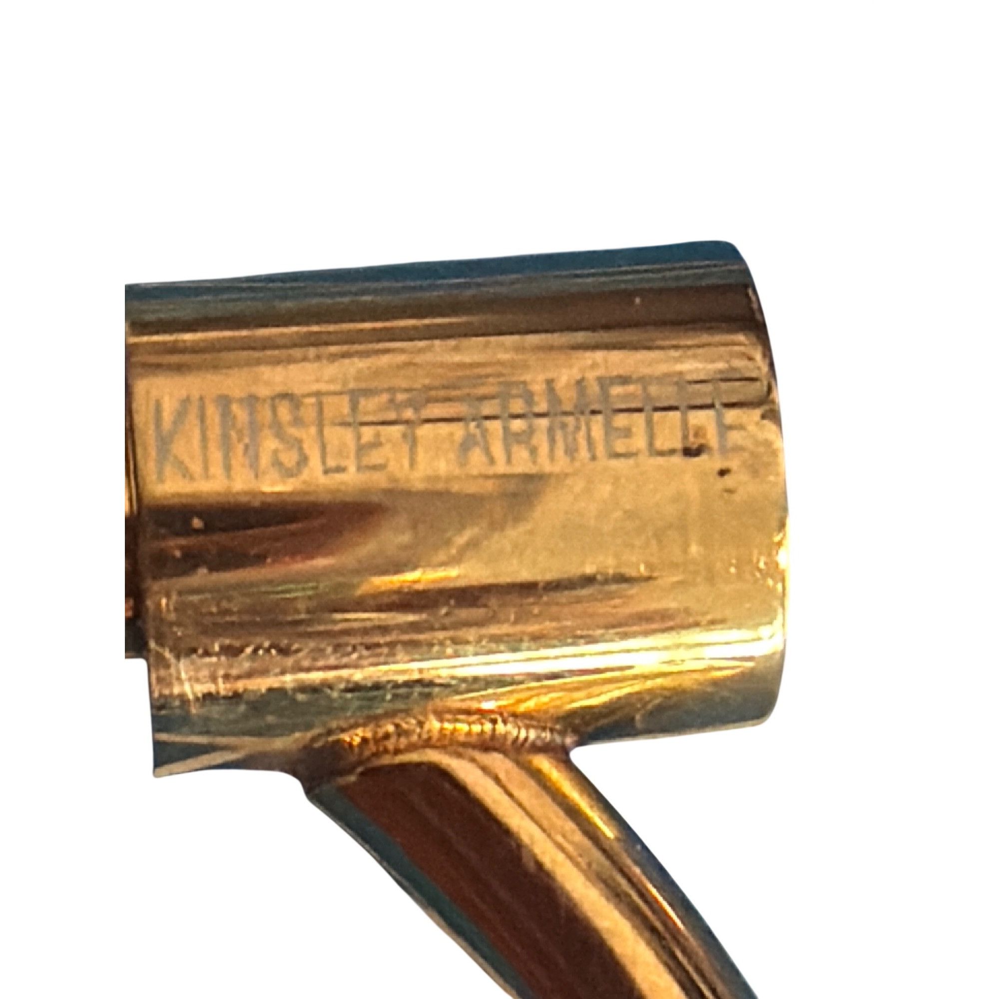 Other Kinsley Armelle Gold Tone Bar Cuff Bracelet Screw Closure Mo Size ONE SIZE - 4 Thumbnail