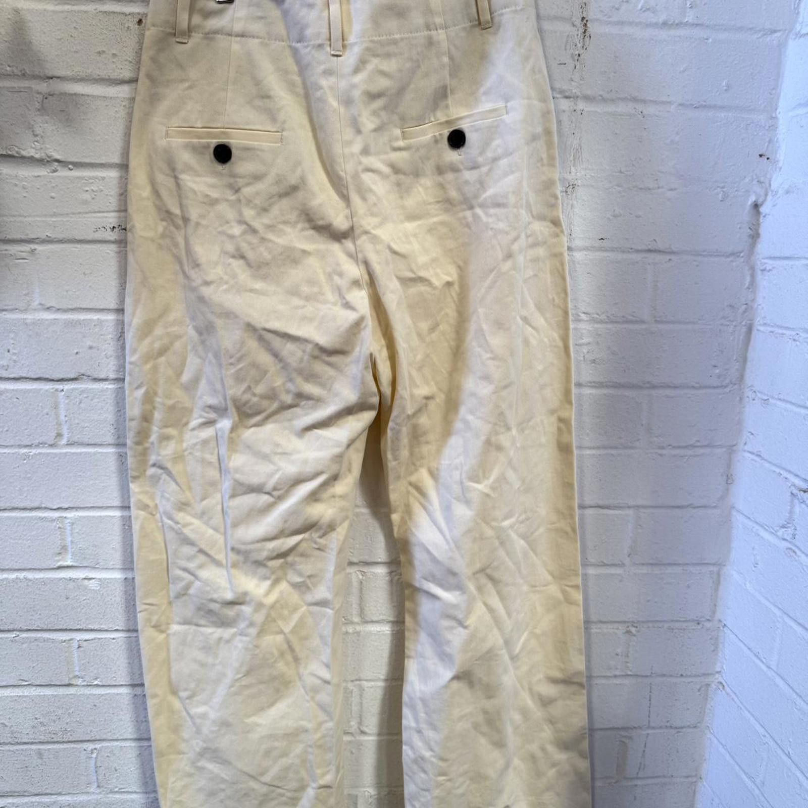 Other Women's Cream and White Trousers Size 32" / US 10 / IT 46 - 6 Thumbnail