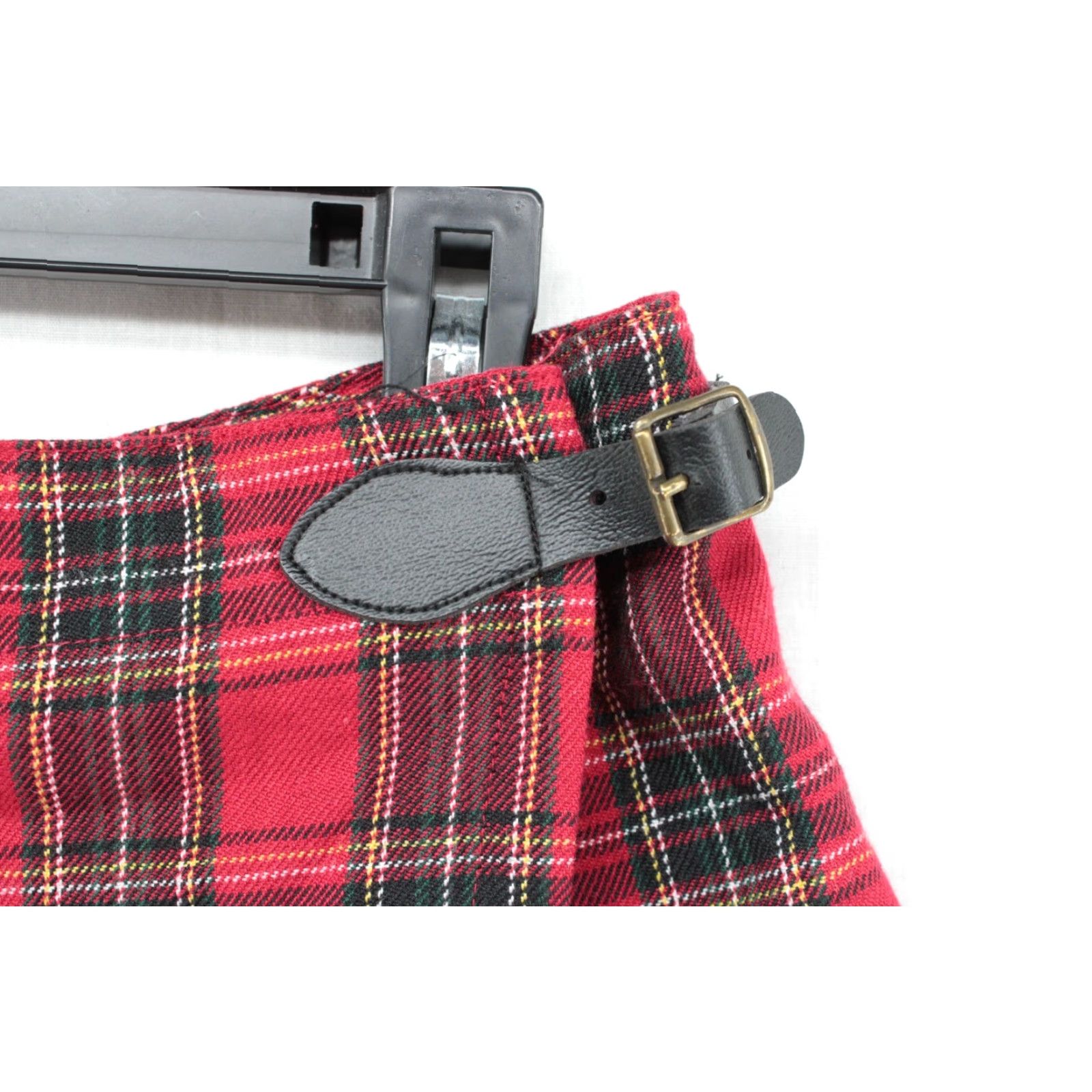 Vintage VINTAGE California Concepts Plaid Mini Skort Women's Size 7 Red Belted Size 28" / US 6 / IT 42 - 3 Thumbnail