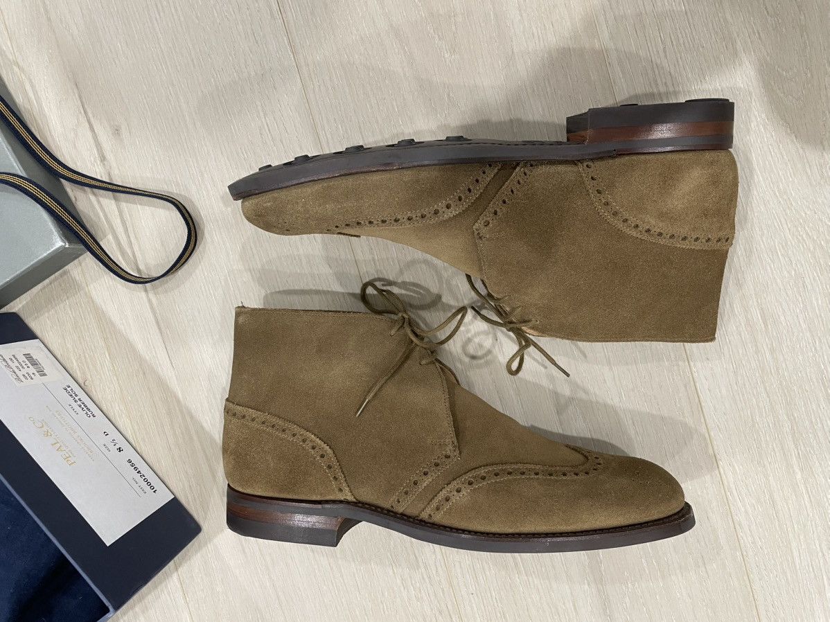 Brooks Brothers Brooks Brothers + Peal & Co Olive Suede Chukka Boot - 8.5D Size US 8.5 / EU 41-42 - 4 Thumbnail