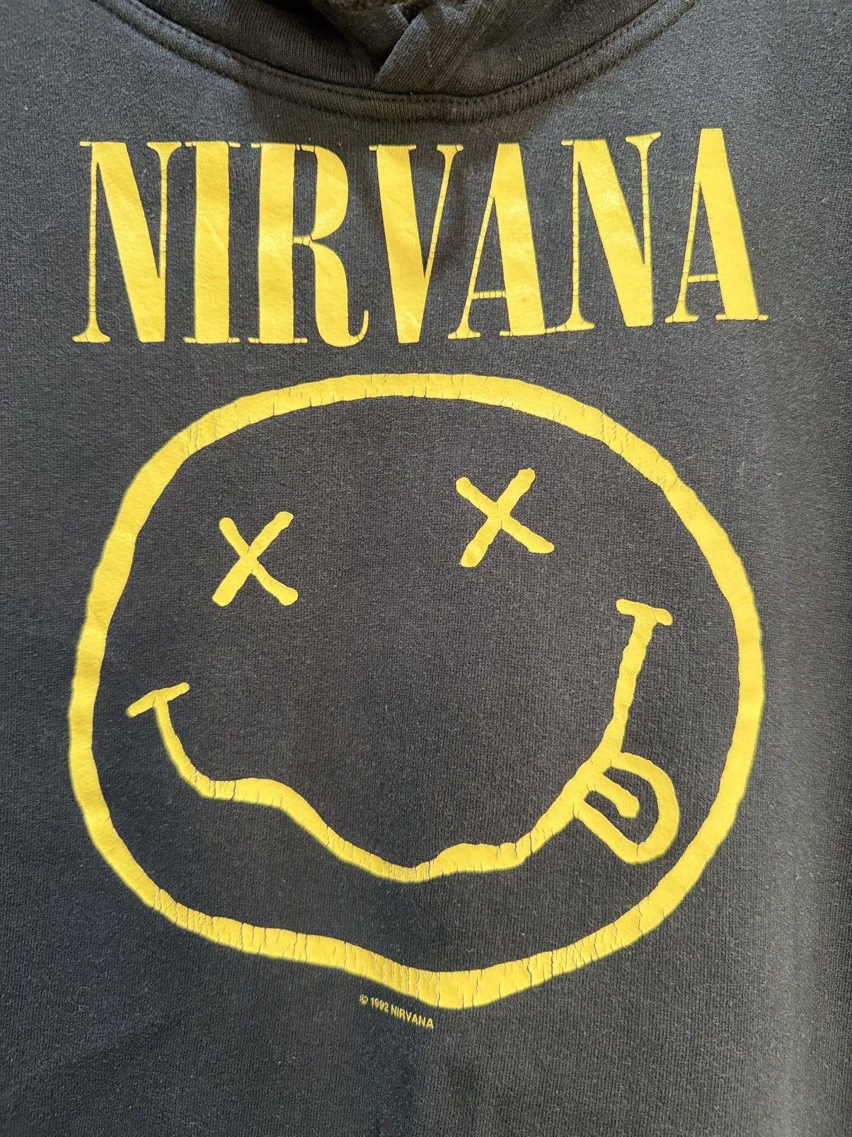 Band Tees Rare Vintage 90s Nirvana Smiley Promo Europe Hoodie Size US L / EU 52-54 / 3 - 5 Thumbnail