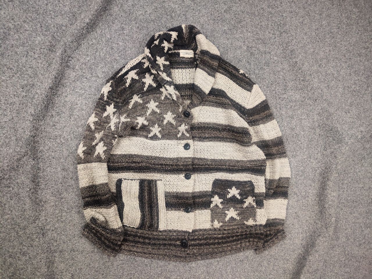 Polo Ralph Lauren Vintage Archive Ralph Lauren Supply Knit USA Flag Cardigan Size US S / EU 44-46 / 1 - 1 Thumbnail