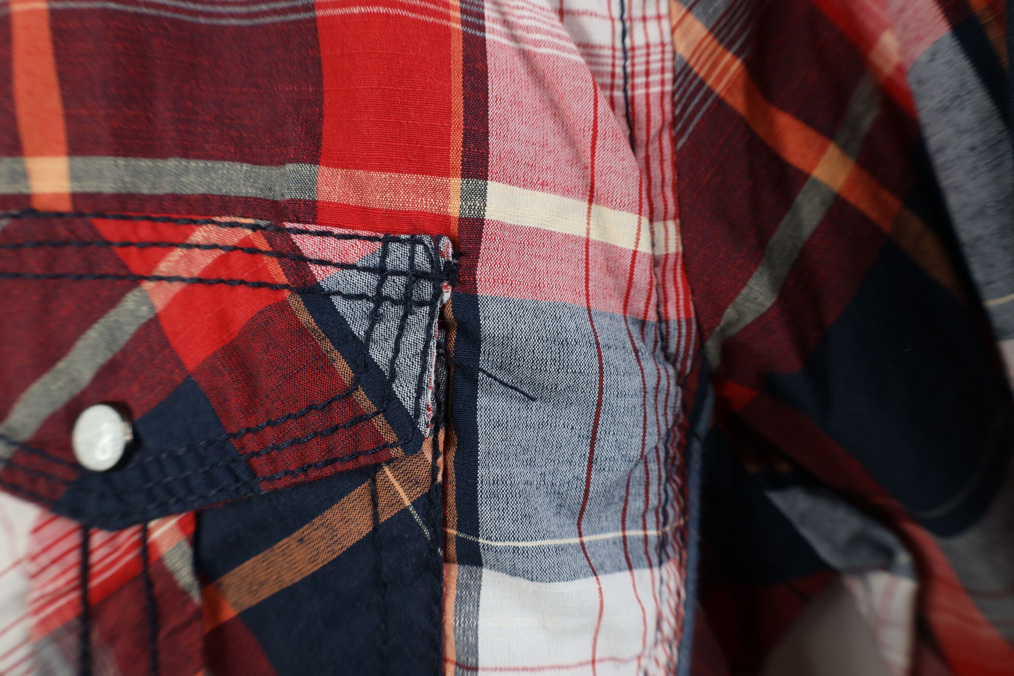 Vintage Buckle BKE Stitch Western Snap Button Collared Shirt Plaid Size US M / EU 48-50 / 2 - 6 Thumbnail
