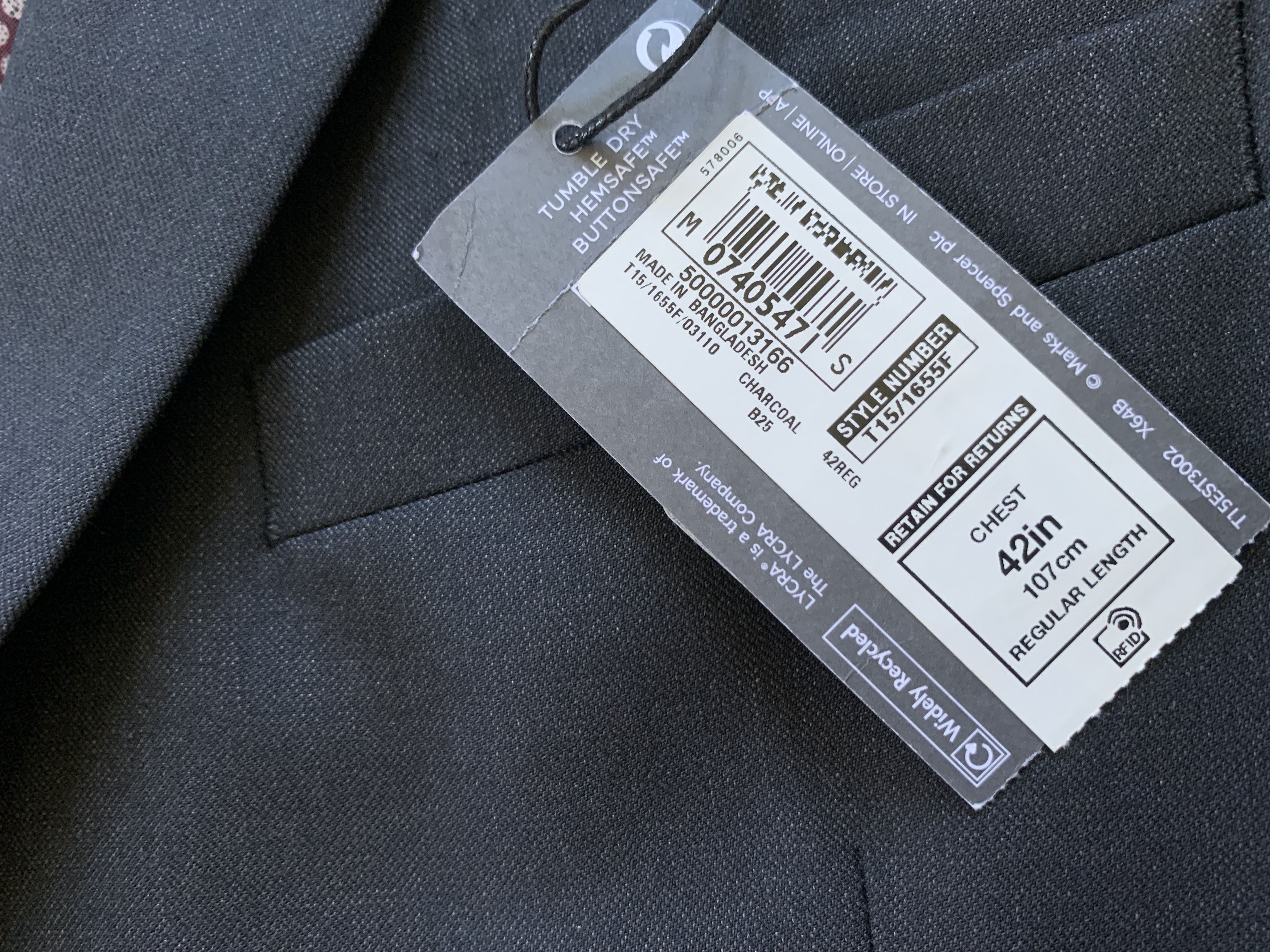 Marks & Spencer Marks & Spencer Mens Classic Casual Blazer Size 52R - 6 Thumbnail