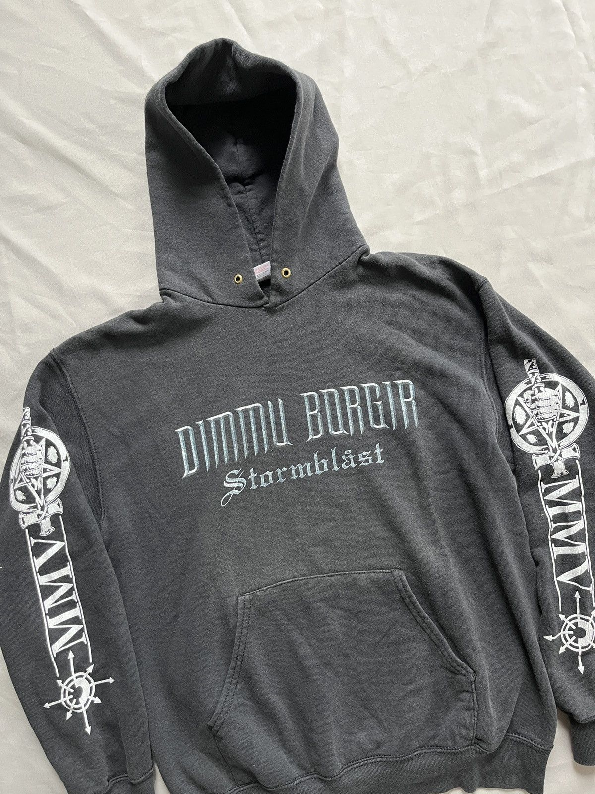 Band Tees Dimmu Borgir Stormblast Vintage Faded Hoodie Size US M / EU 48-50 / 2 - 3 Thumbnail