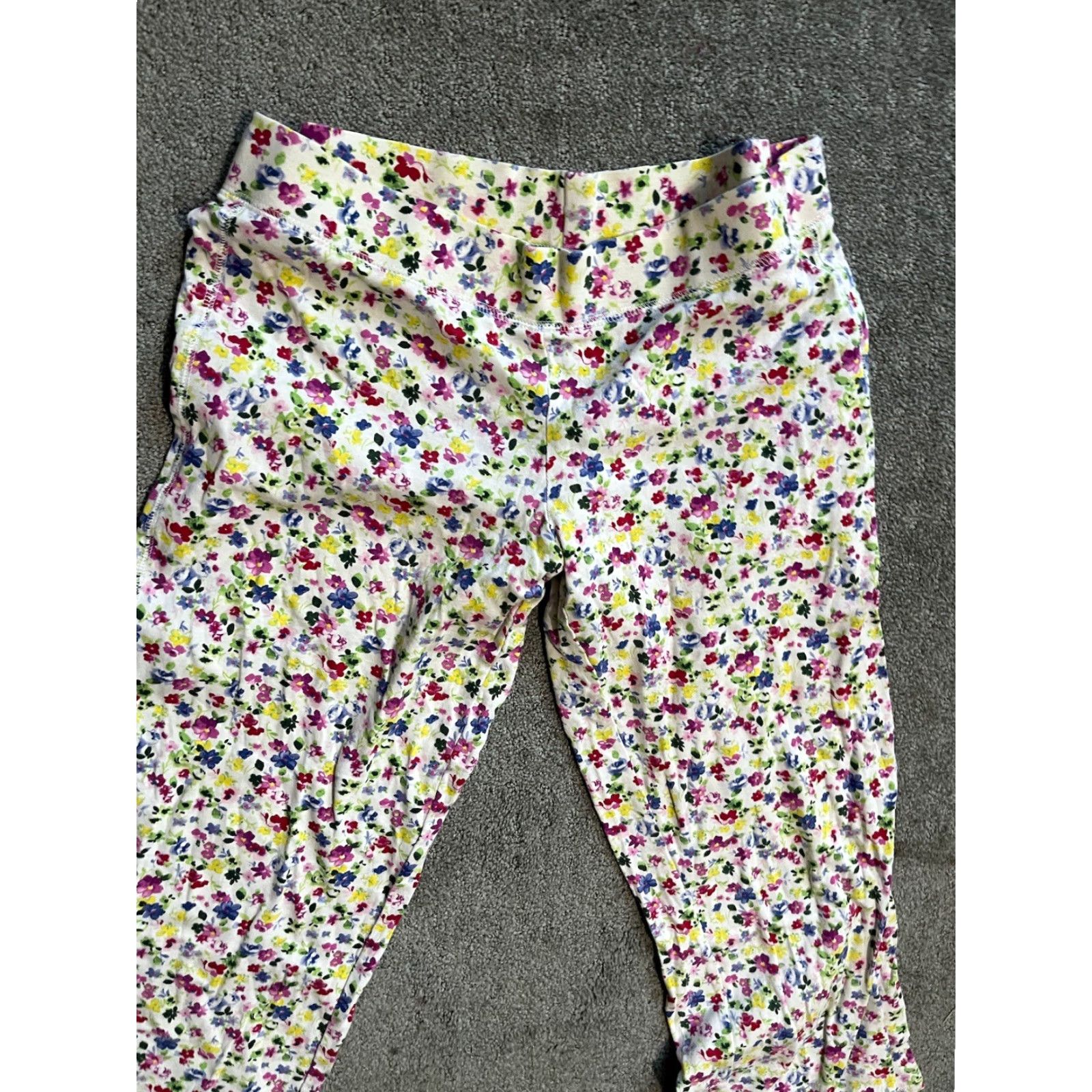 Vintage VINTAGE Gap Fit Womens Leggings XS Crop Multi Floral Elastic Hip Fashion Yoga Capri Size 32" / US 10 / IT 46 - 2 Thumbnail