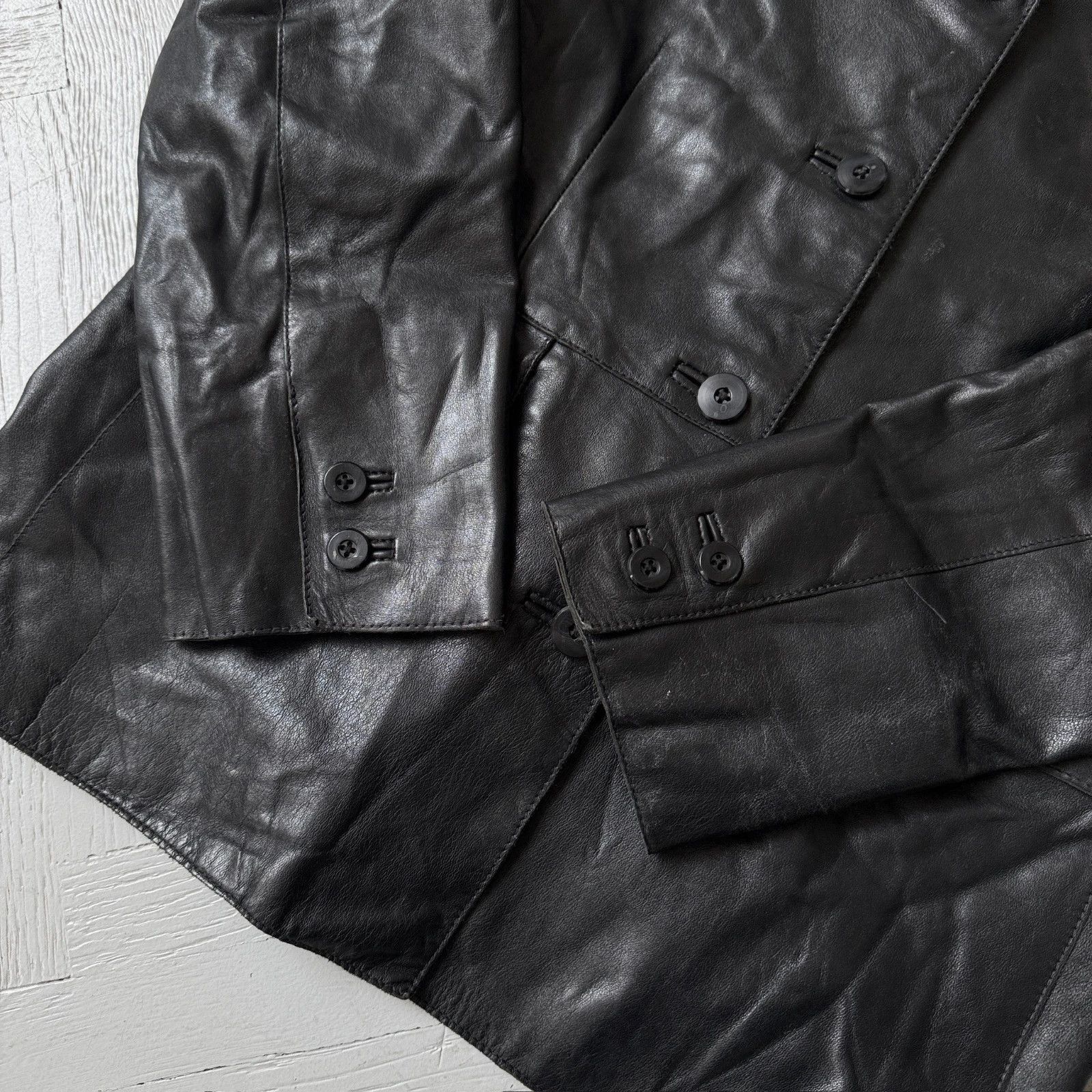 Gap Vintage Real Leather Gap Blazer Jacket Size US M / EU 48-50 / 2 - 5 Thumbnail