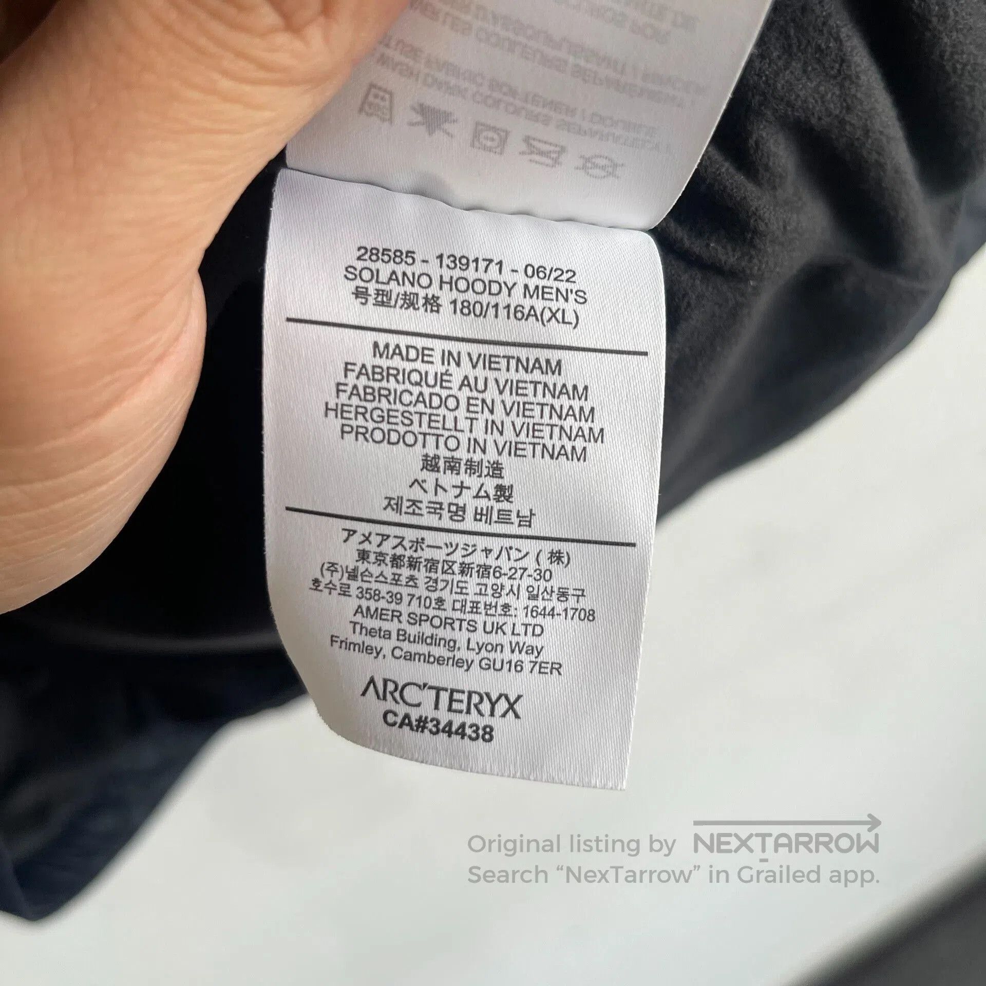 Arc'teryx Arcteryx Solano Hoody Waterproof Jacket. Size US XL / EU 56 / 4 - 7 Thumbnail