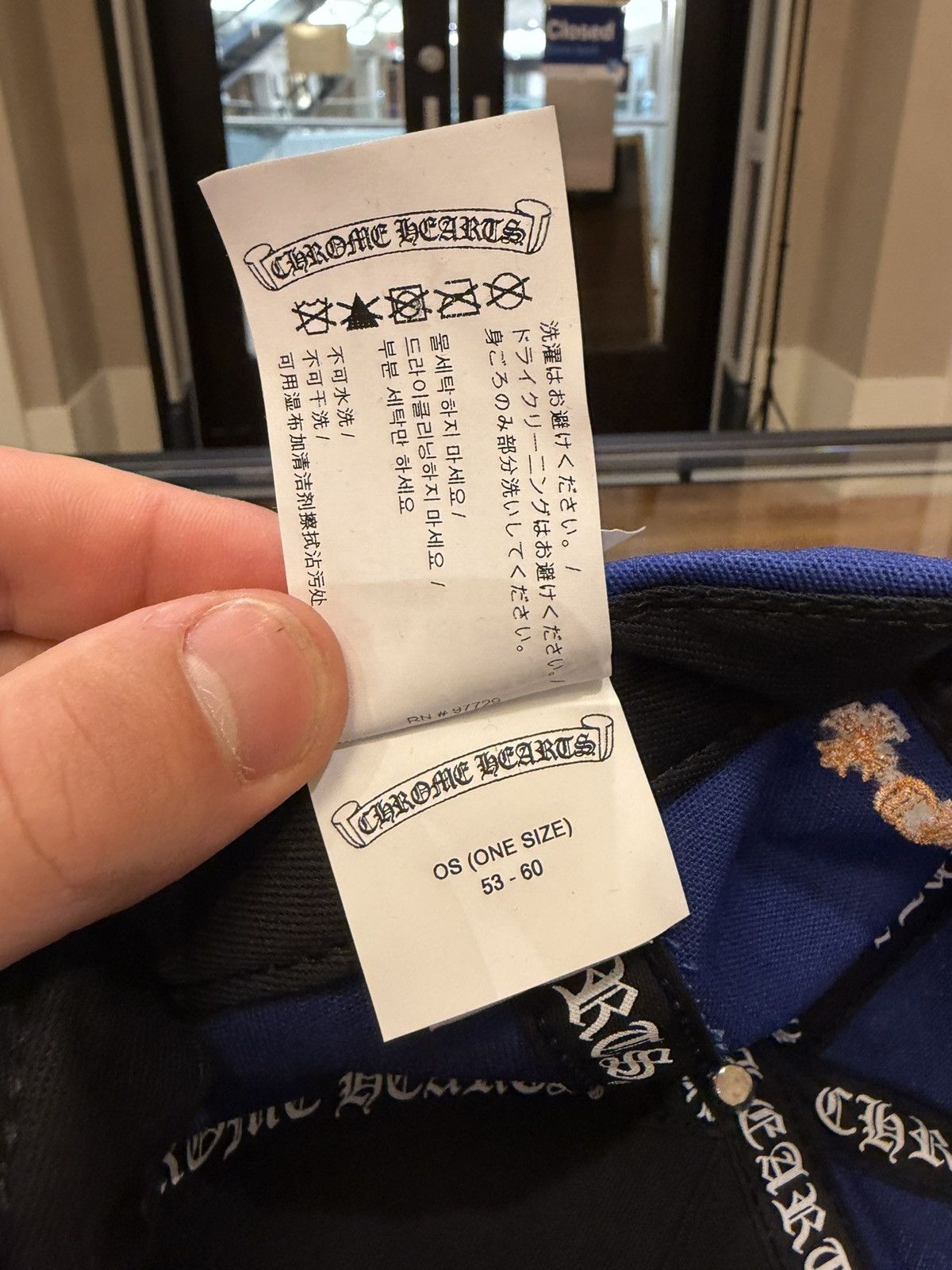 Chrome Hearts Chrome Hearts CH Embroidered Hat - Blue Size ONE SIZE - 8 Thumbnail