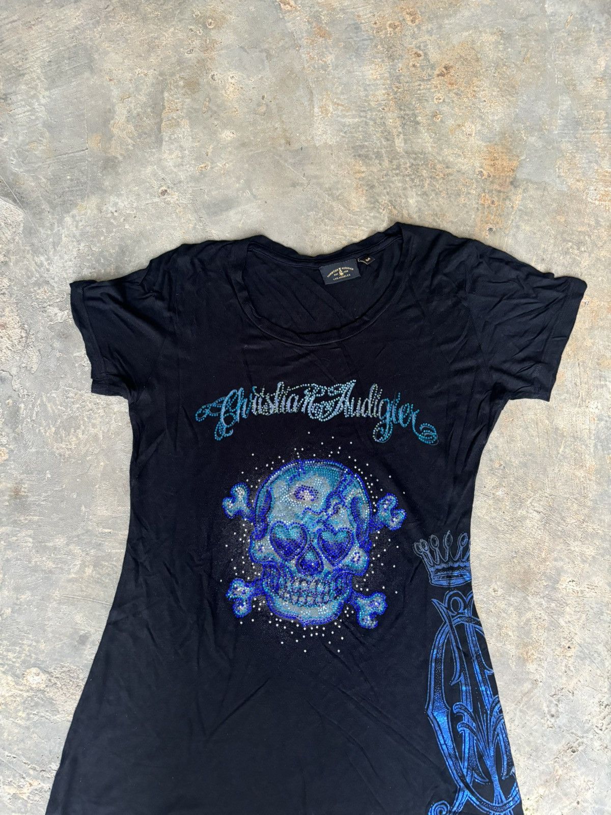Hysteric Glamour Y2k Christian Audiger Los Angles Skull Women's Tshirt Size M / US 6-8 / IT 42-44 - 2 Thumbnail