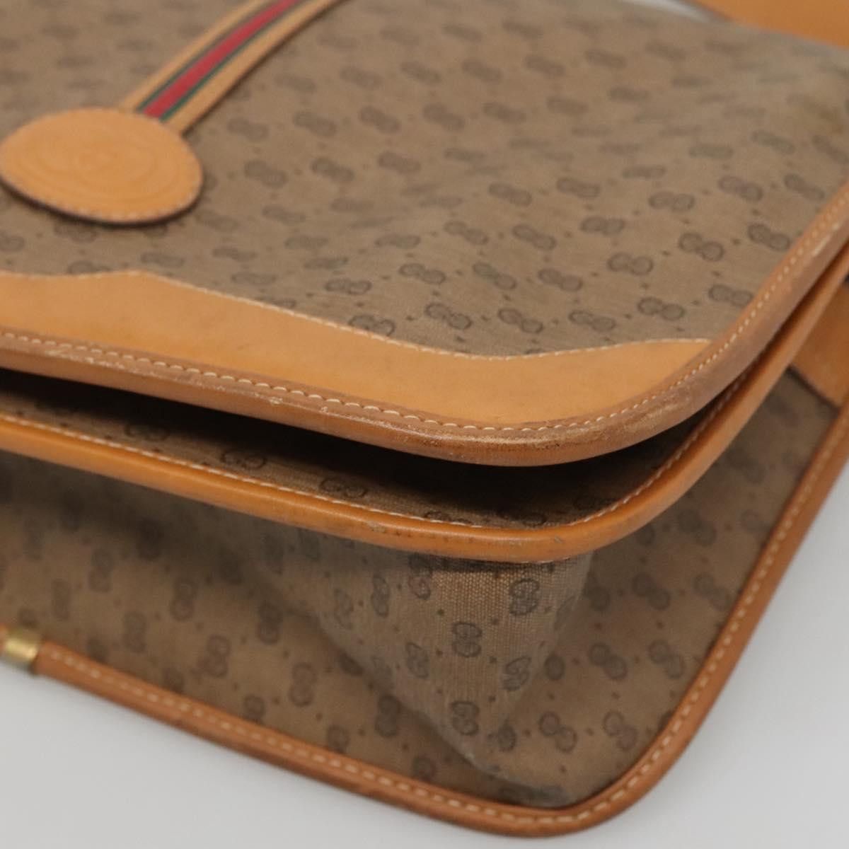 Gucci GUCCI Micro GG Supreme Web Sherry Line Shoulder Bag Pvc Size ONE SIZE - 10 Thumbnail