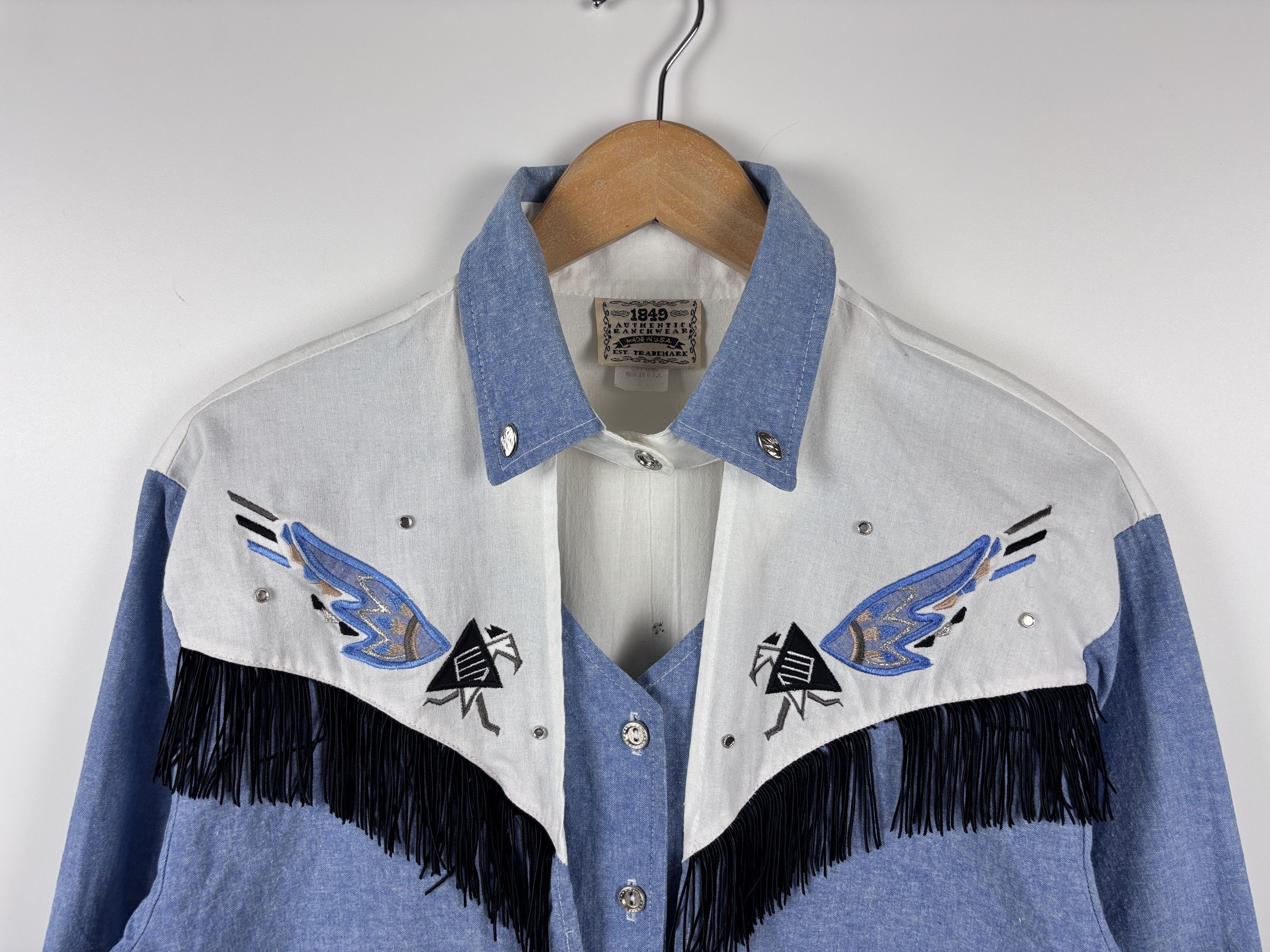 Cowboy Equipment × Vintage Vintage 1849 Authentic Ranchwear Crop Shirt Made in USA M Size M / US 6-8 / IT 42-44 - 2 Thumbnail