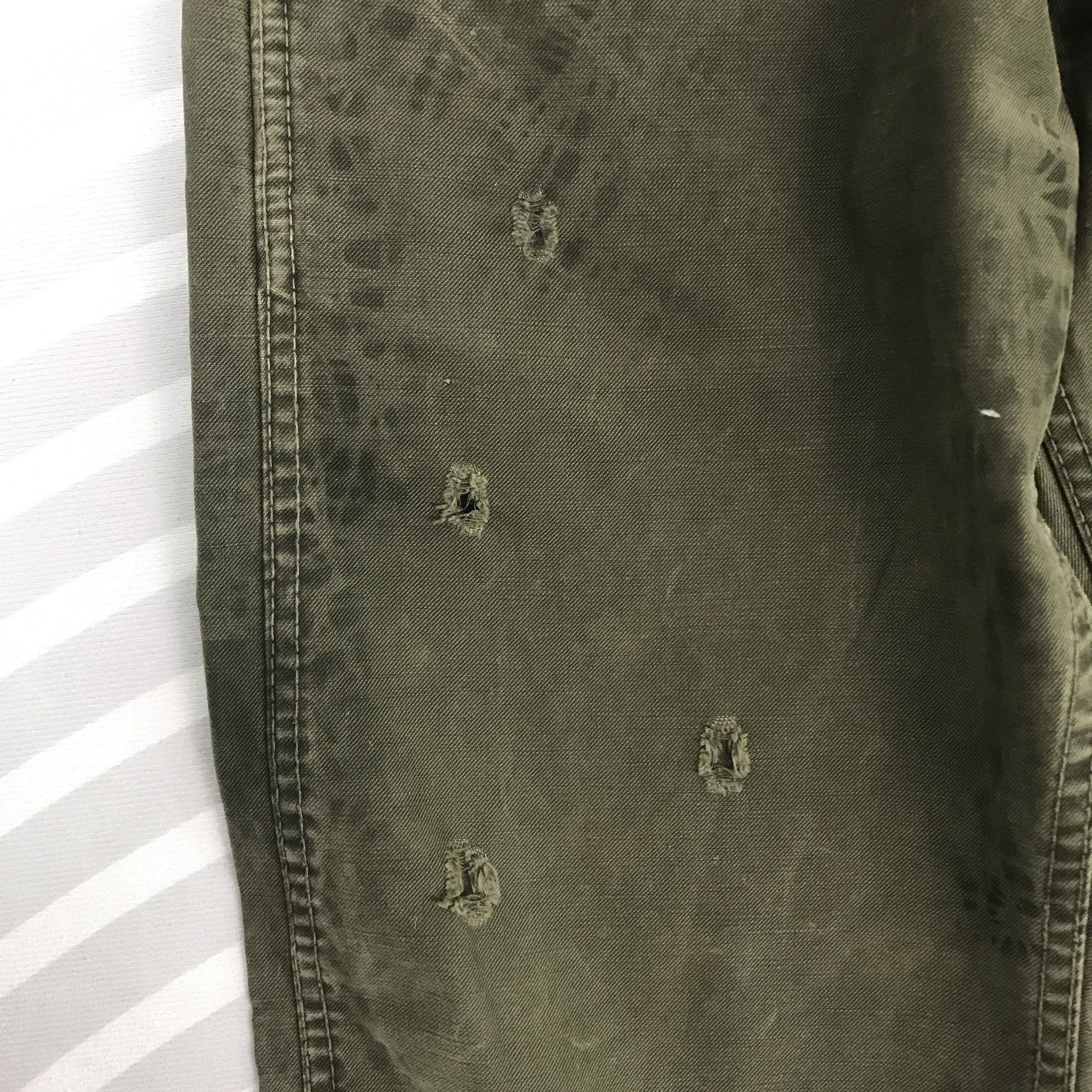 Edwin × Vintage Vintage Edwin 505 Khaki Drak Green Distressed jeans Size US 30 / EU 46 - 3 Thumbnail