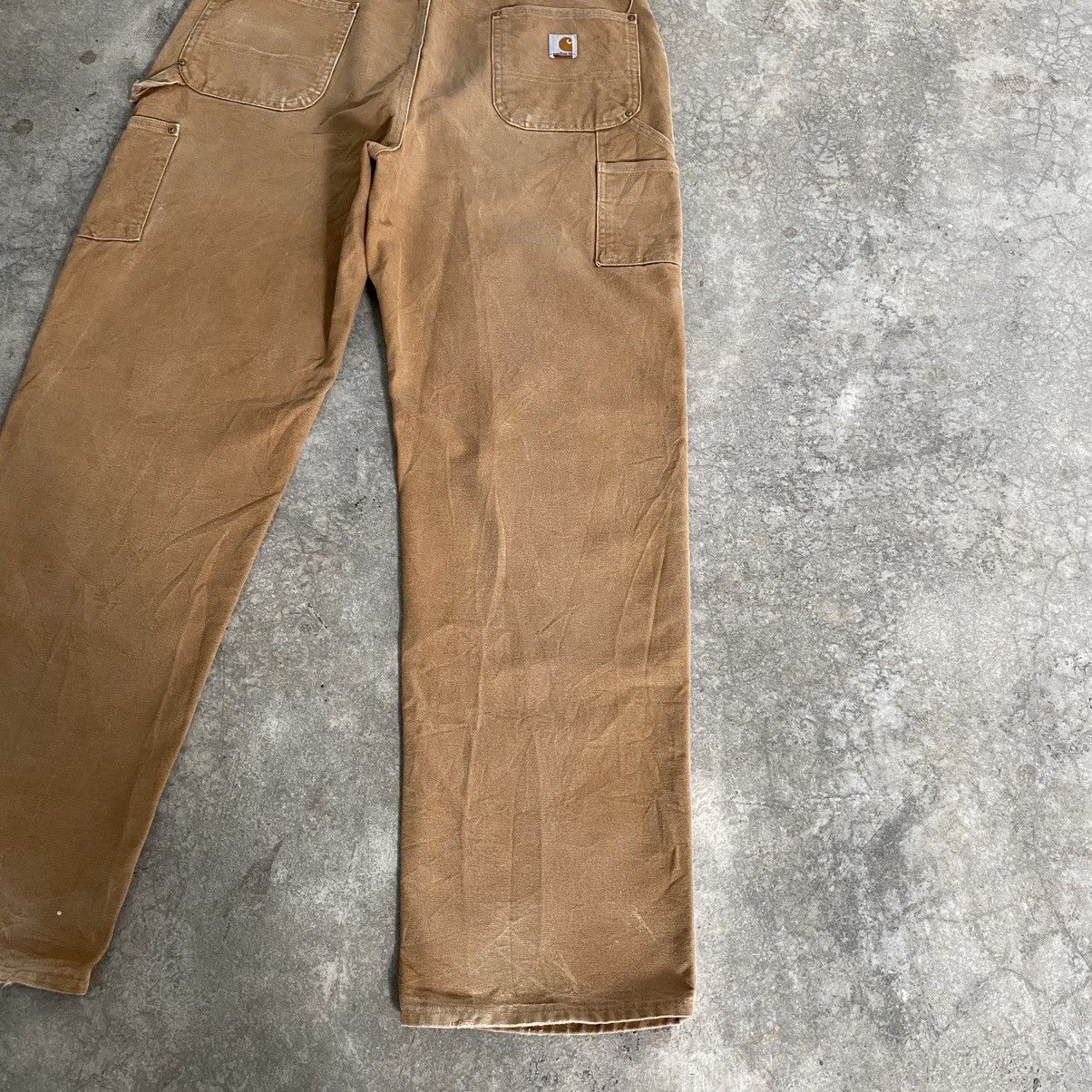 Carhartt Vintage Carhartt Double Knee Faded Tan Carpenter Pants Size US 39 - 18 Thumbnail