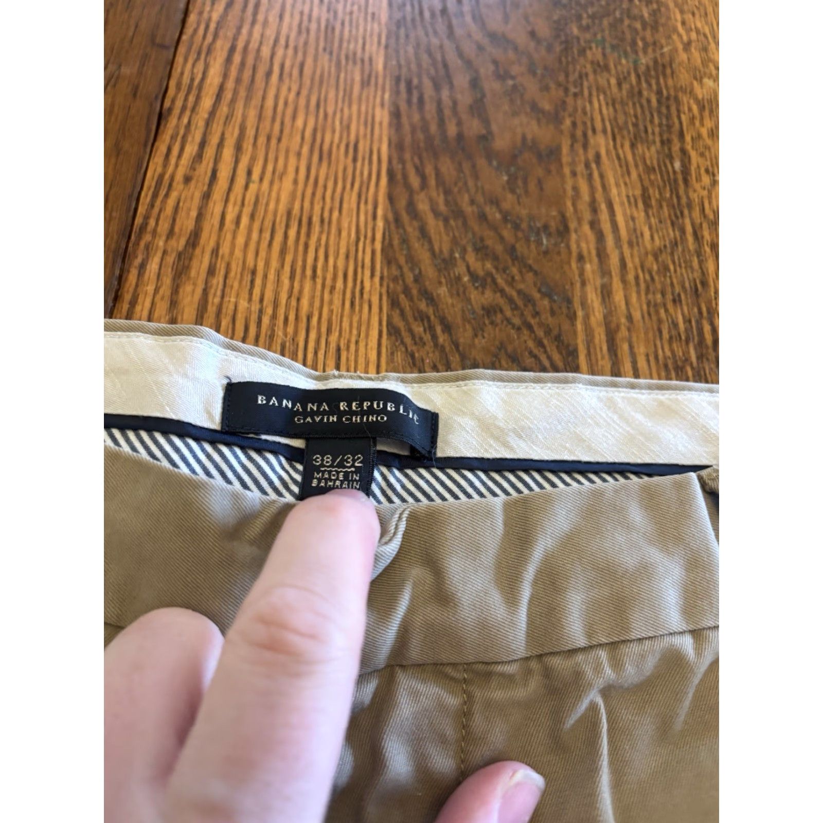Banana Republic Banana Republic Gavin Chino Pants Flat Front Washed Brown 38X32 Size US 38 / EU 54 - 2 Thumbnail