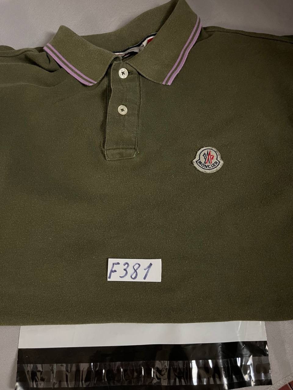 Moncler Moncler Polo Tee T Shirt Olive Size US XL / EU 56 / 4 - 12 Thumbnail