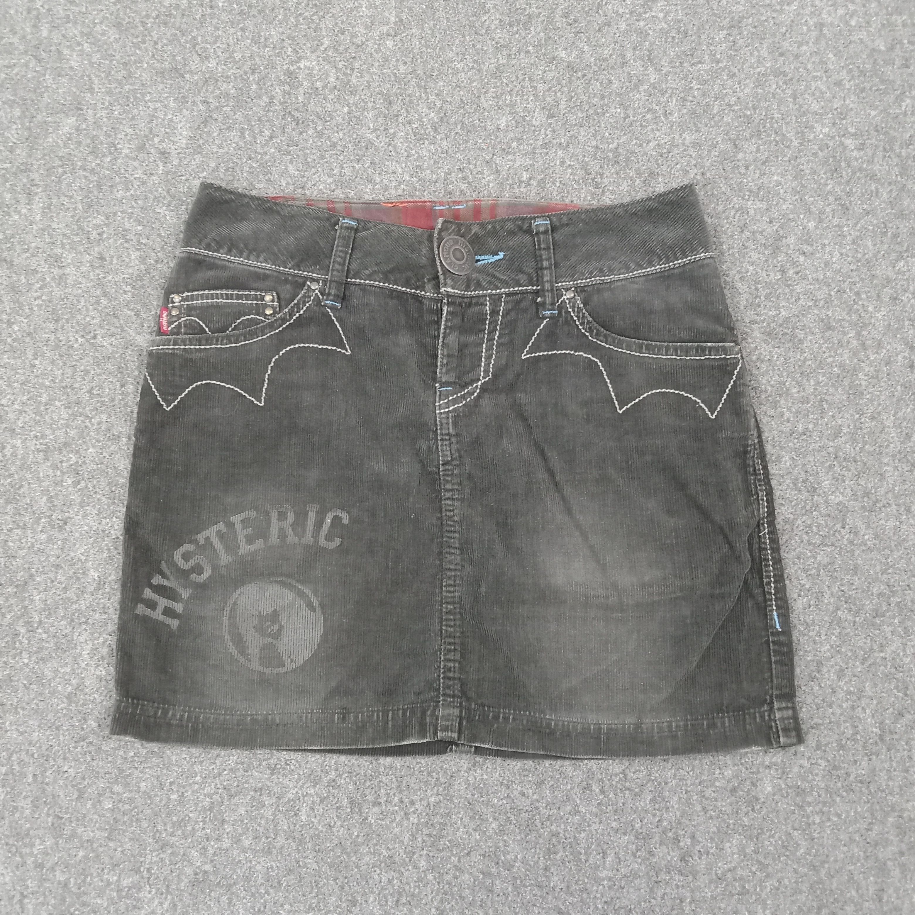 Hysteric Glamour Hysteric Glamour Japanese Corduroy Logo Skirt C265N6 Size 28" / US 6 / IT 42 - 3 Thumbnail
