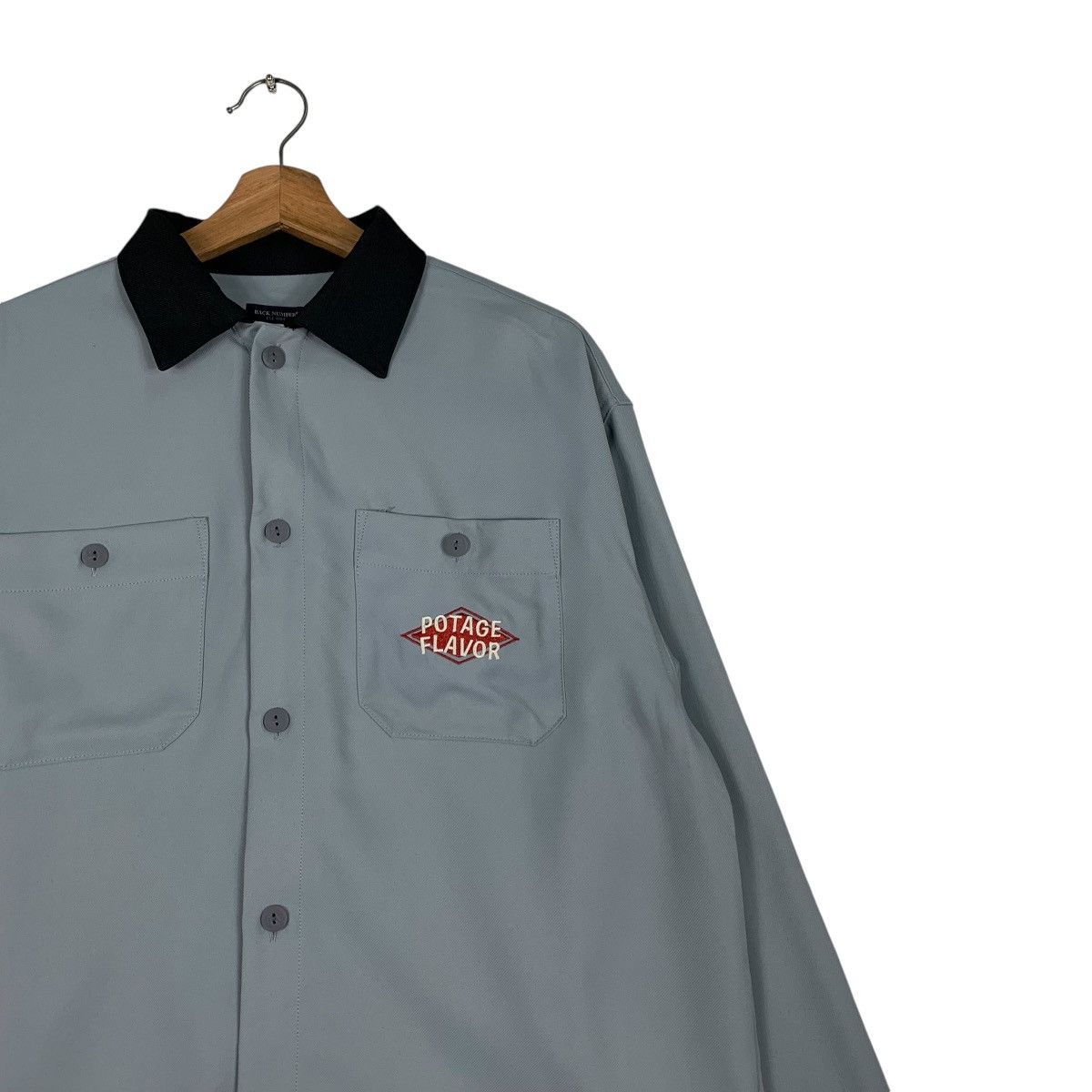 Japanese Brand BACK NUMBER Potato Chip Potage Flavor Shirt Jacket #1211-C55 Size US M / EU 48-50 / 2 - 7 Thumbnail
