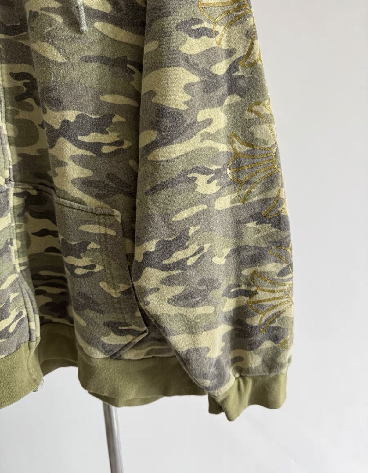 Chrome Hearts Chrome Hearts Camouflage Waffle Knit Zip Hoodie Size US L / EU 52-54 / 3 - 5 Thumbnail