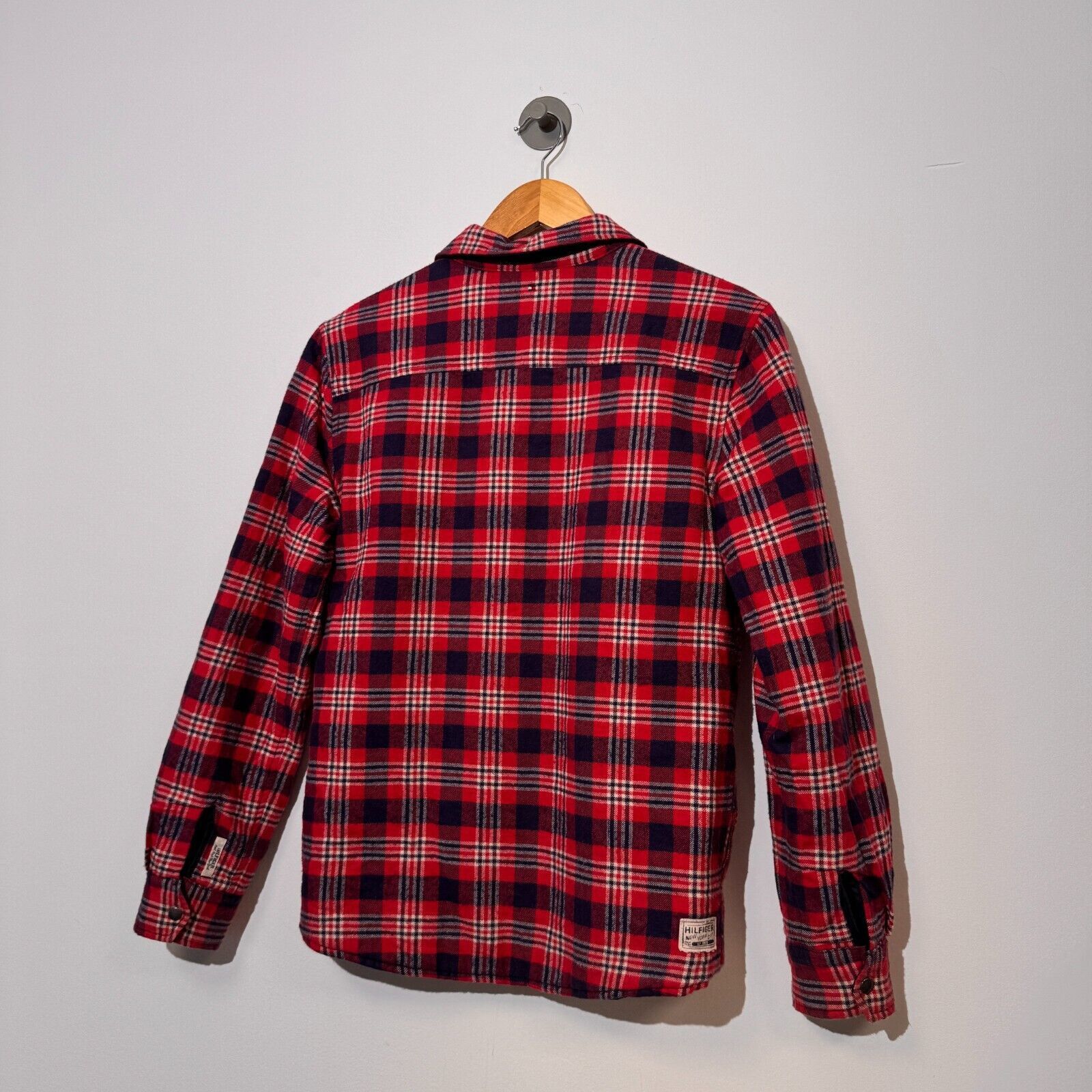 Tommy Hilfiger × Vintage Tommy Hilfiger Red Blue Polyester Cotton Jacket Size XS 90s Size US XS / EU 42 / 0 - 11 Thumbnail