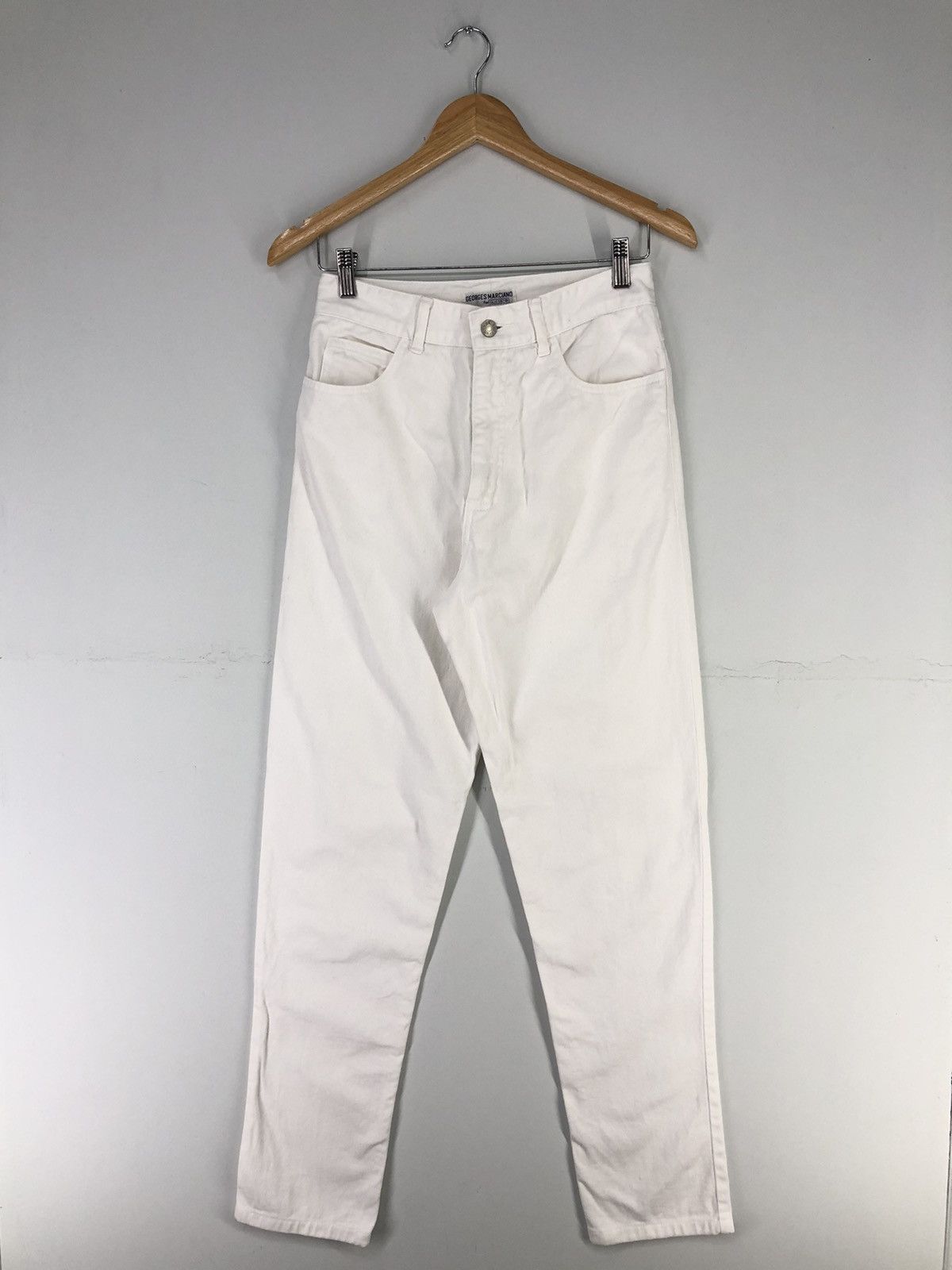 Guess Vintage Guess Georges Marciano White Jeans Size 25" / US 0 / IT 36 - 1 Thumbnail