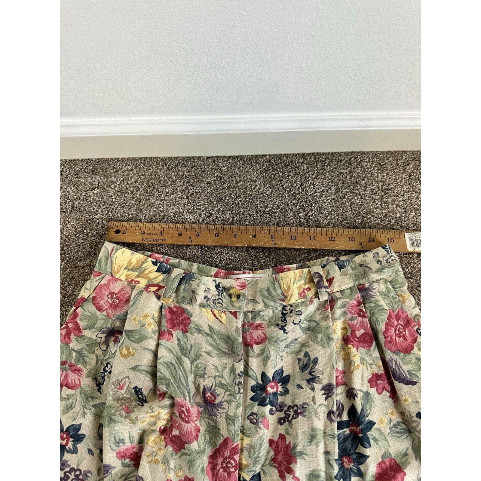 Talbots Talbots Vtg Women's 16 Pleated Pants LINEN Cottagecore Size 38" / US 16 / IT 52 - 5 Thumbnail