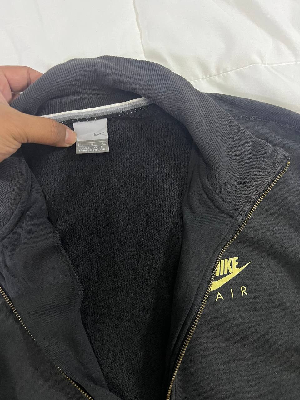Nike × Vintage Vintage Y2K Nike Air Zipper Sweater Size US L / EU 52-54 / 3 - 9 Thumbnail