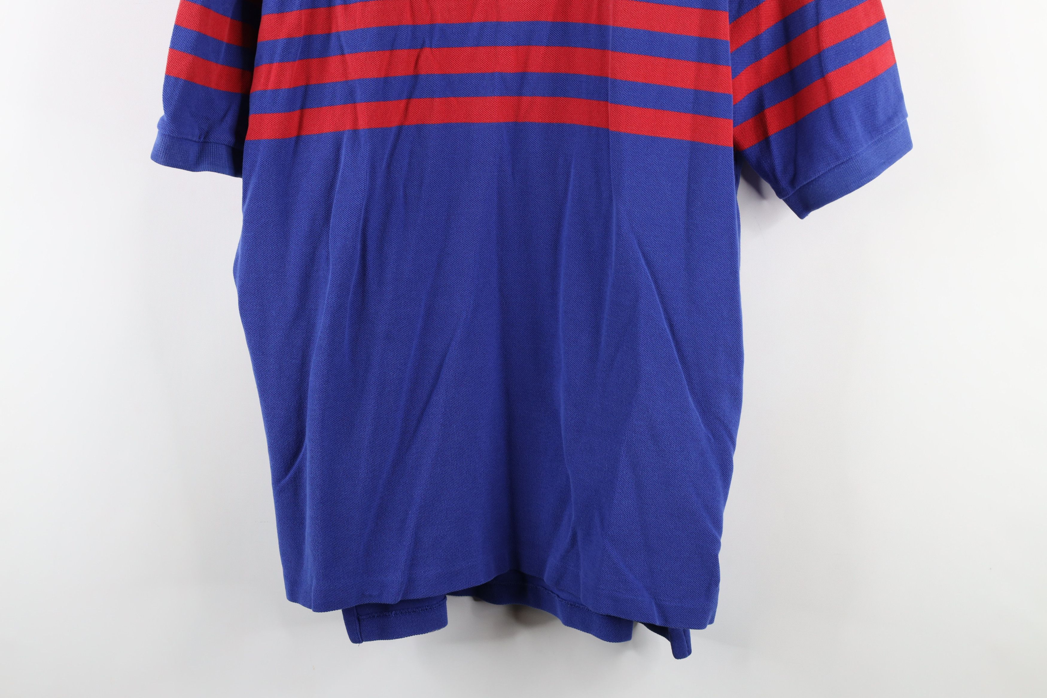 Ralph Lauren × Vintage Vintage 90s Ralph Lauren Striped Collared Polo Shirt Blue Size US L / EU 52-54 / 3 - 3 Thumbnail