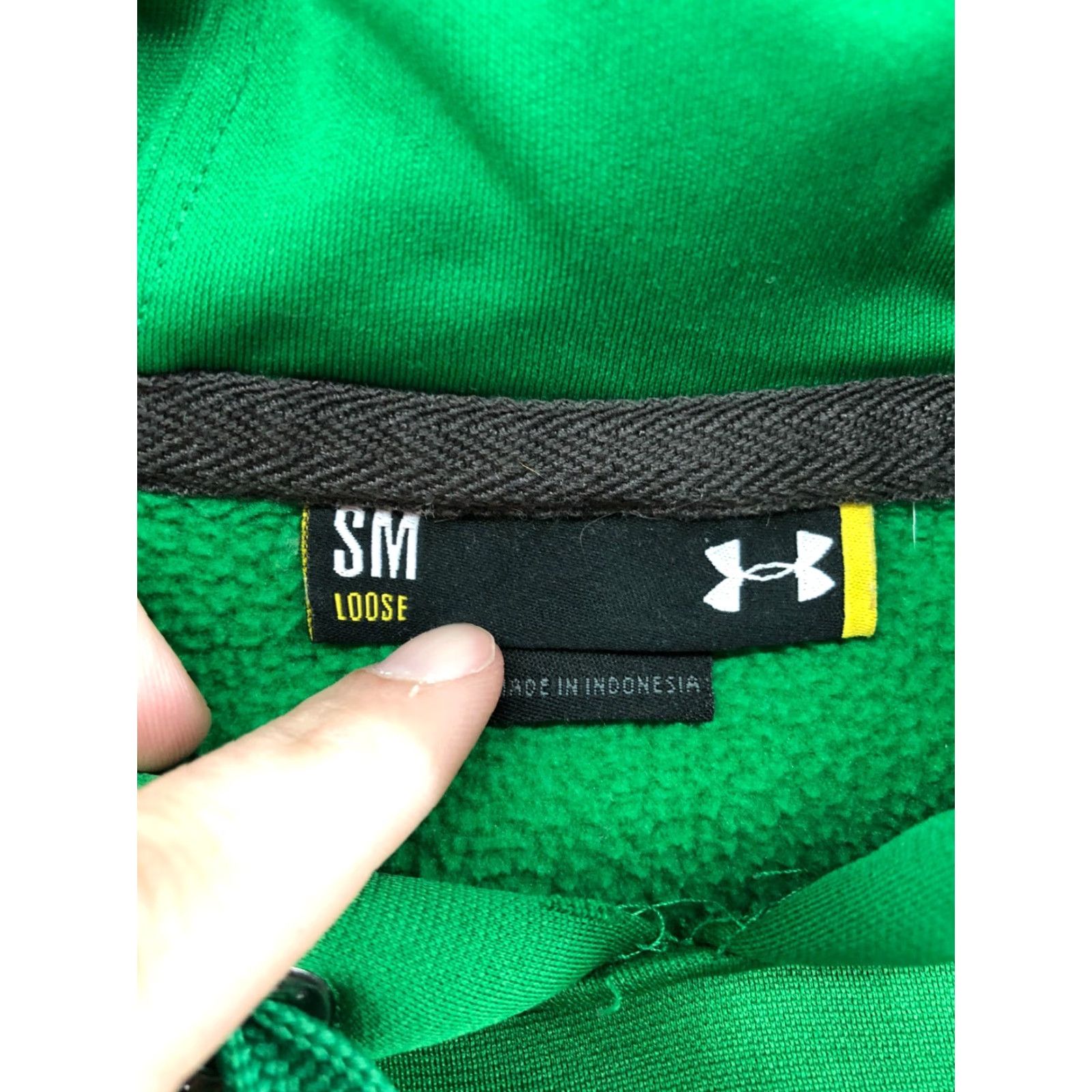 Under Armour Under Armour Storm Hoodie Mens S Green Long Sleeve Pullover Hooded Pockets Logo Cotton Knit Fall Winter Sports Shirt Size US S / EU 44-46 / 1 - 7 Thumbnail