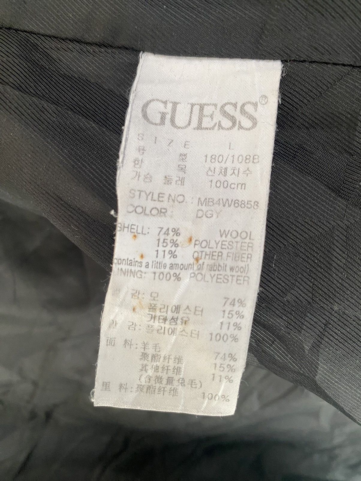 Guess Rare GUESS Wool Double Breast Button Jacket sz L Size US L / EU 52-54 / 3 - 23 Thumbnail