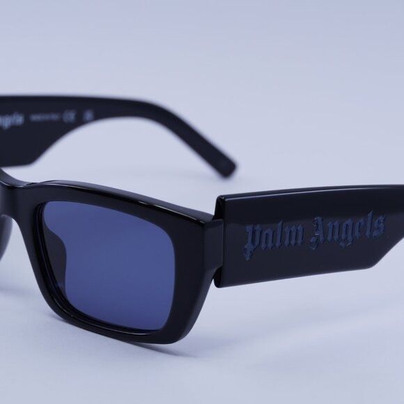Palm Angels Palm Angels PERI002 PALM 1045 Sunglasses Black Rectangle Size ONE SIZE - 2 Thumbnail