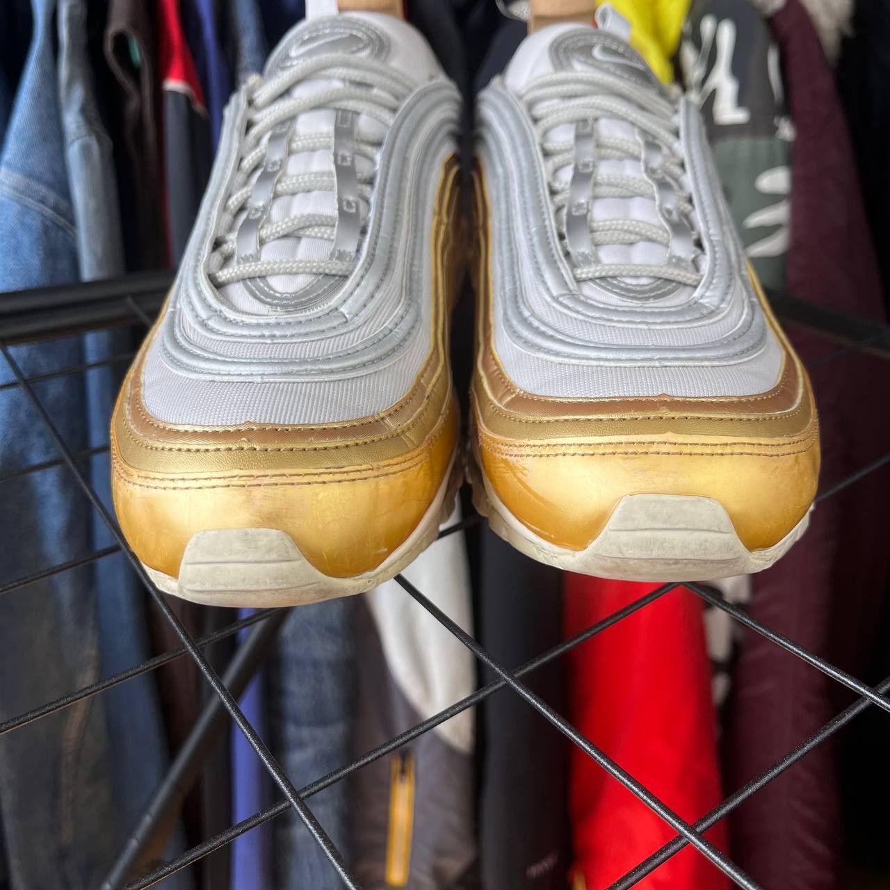 Nike Nike Air Max 97 SE Vast Grey/Silver/Metallic Gold Sneakers Size US 12 / EU 45 - 8 Thumbnail