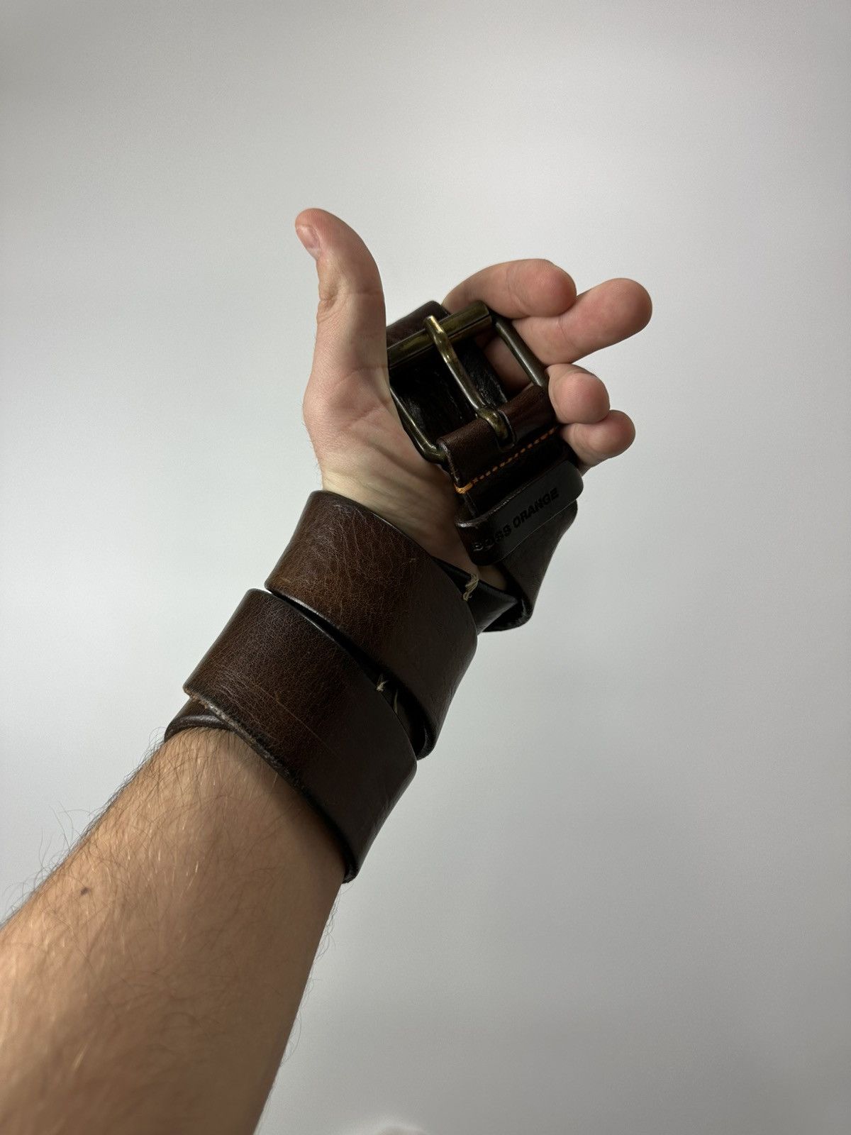 Hugo Boss Hugo Boss Cow Leather Brown Belt 125 Size Size ONE SIZE - 2 Thumbnail