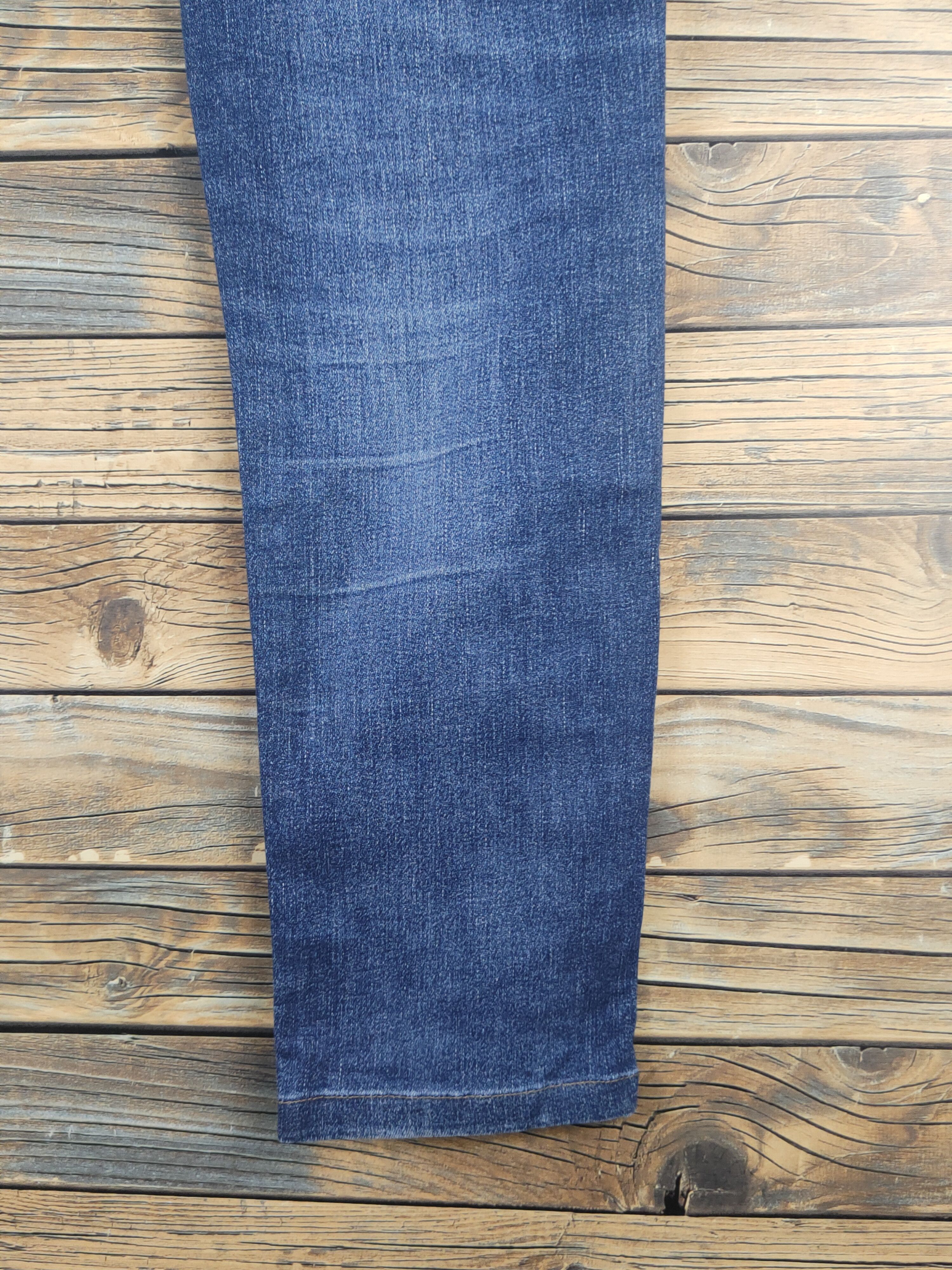Japanese Brand Uniqlo Dark Blue Distressed Ripped Skinny Jeans #W1610 Size US 34 / EU 50 - 11 Thumbnail
