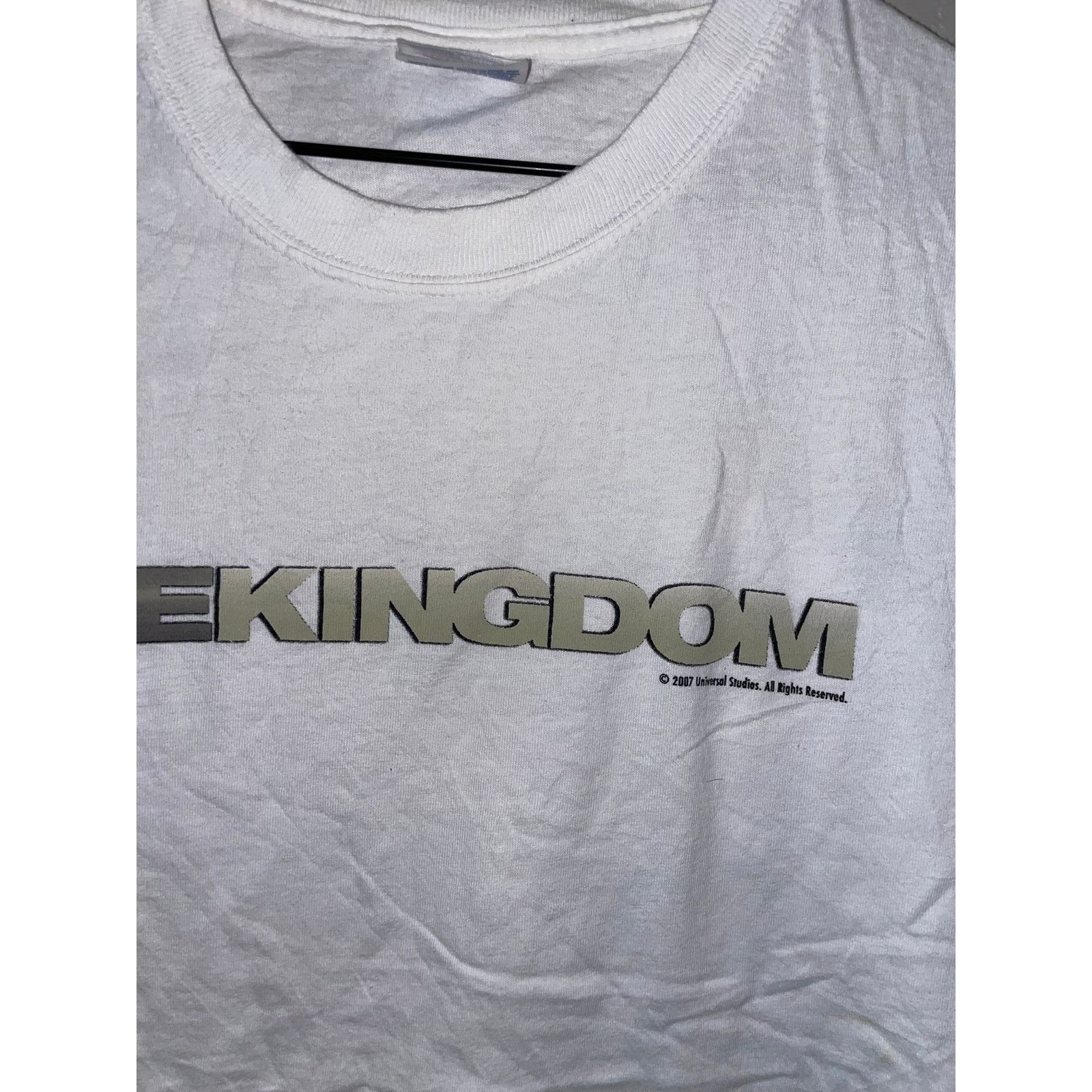 Hanes The Kingdom Movie Shirt Jamie Foxx White Tee Promo XL 2007 Size US XL / EU 56 / 4 - 3 Thumbnail