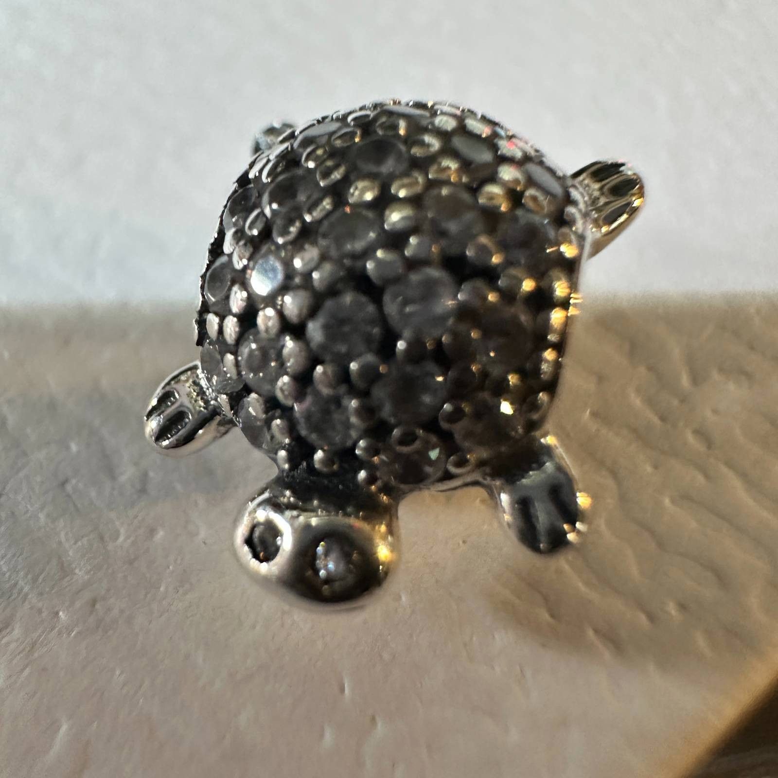 pandora Authentic Pandora, Retired Sparkling CZ Sea Turtle Charm Size ONE SIZE - 6 Thumbnail