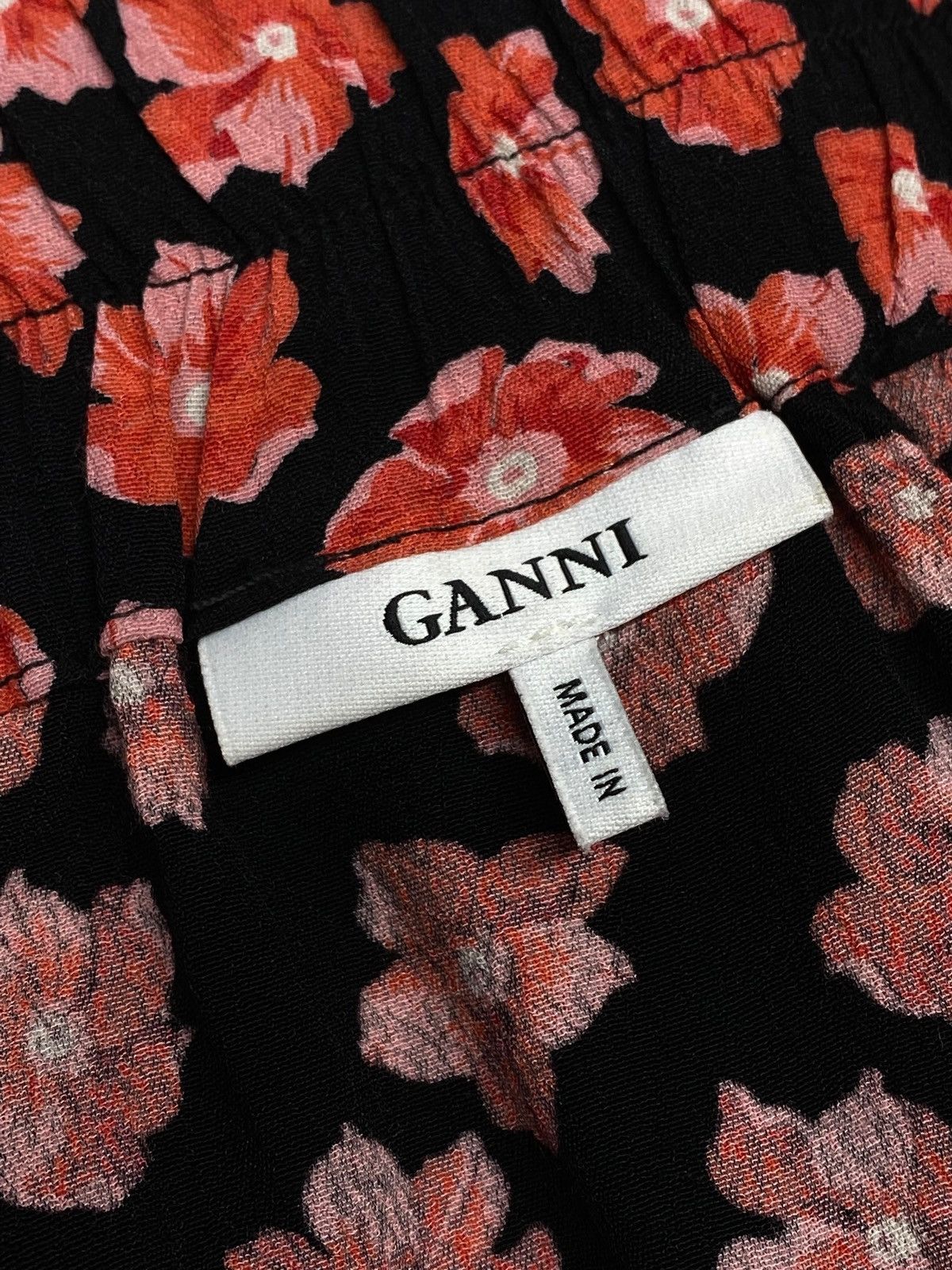 Ganni 🔥 GANNI FLORAL PRINT VISCOSE SKIRT Y2K GRUNGE PARIS FASHION Size 26" / US 2 / IT 38 - 8 Thumbnail