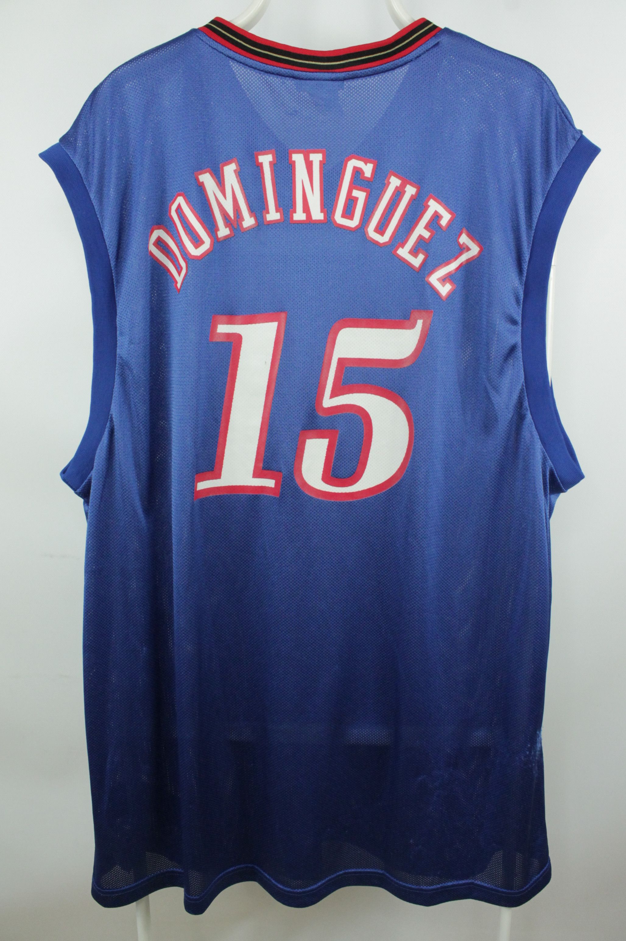 Reebok Vintage Reebok NBA Sixers #15 Dominguez Jersey Shirt Size US XL / EU 56 / 4 - 7 Thumbnail