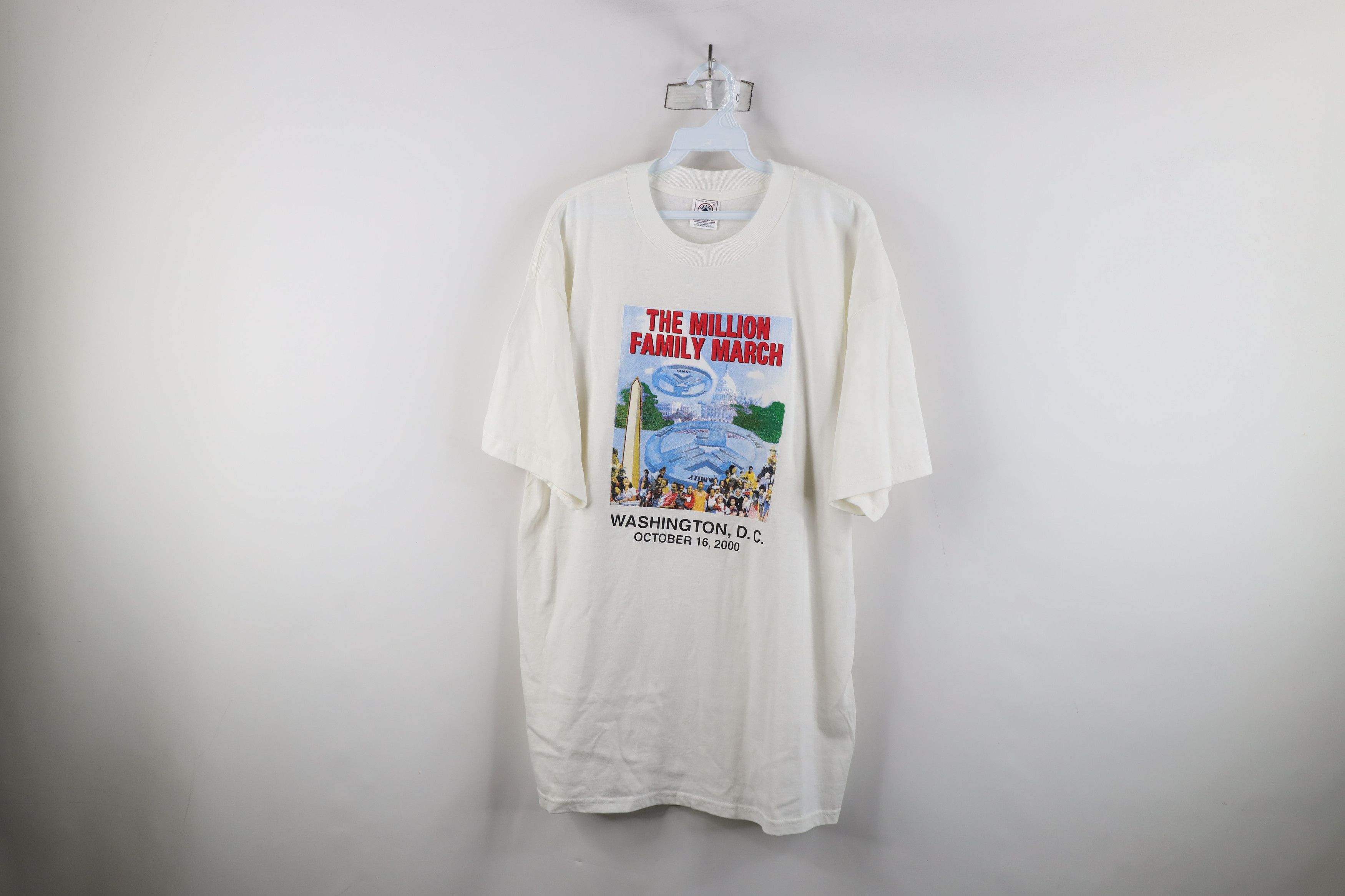 Vintage Vintage Y2K 2000 Million Family March Washington DC T-Shirt Size US XL / EU 56 / 4 - 1 Thumbnail